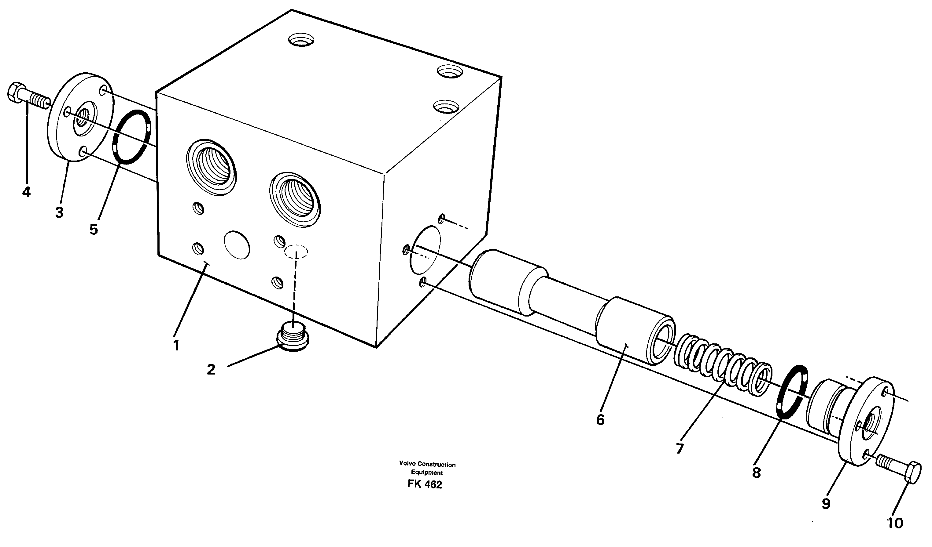 Схема запчастей Volvo EW200 - 17013 Connection valve EW200 ?KERMAN ?KERMAN EW200