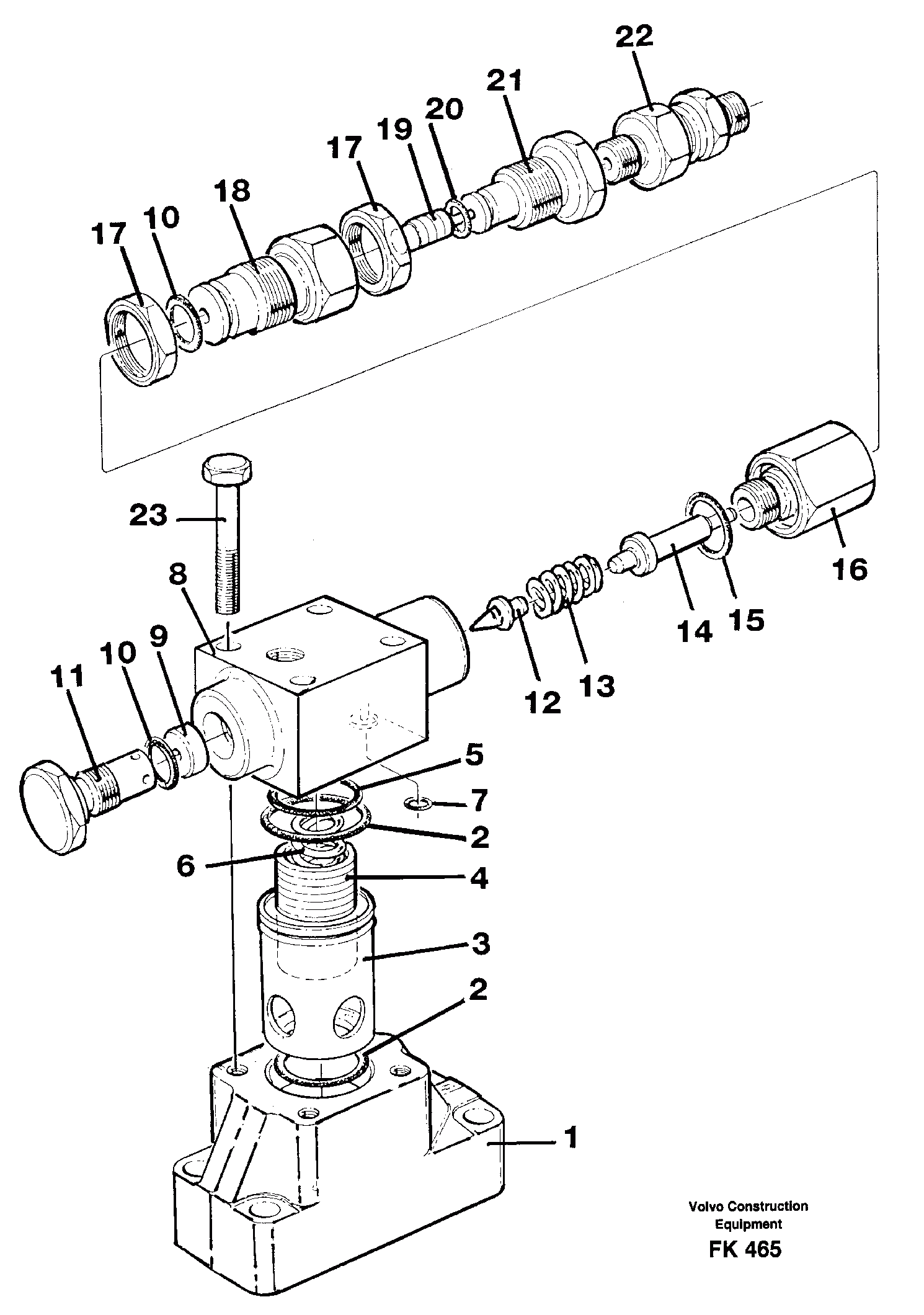 Схема запчастей Volvo EW200 - 42310 Pressure limiting valve EW200 ?KERMAN ?KERMAN EW200