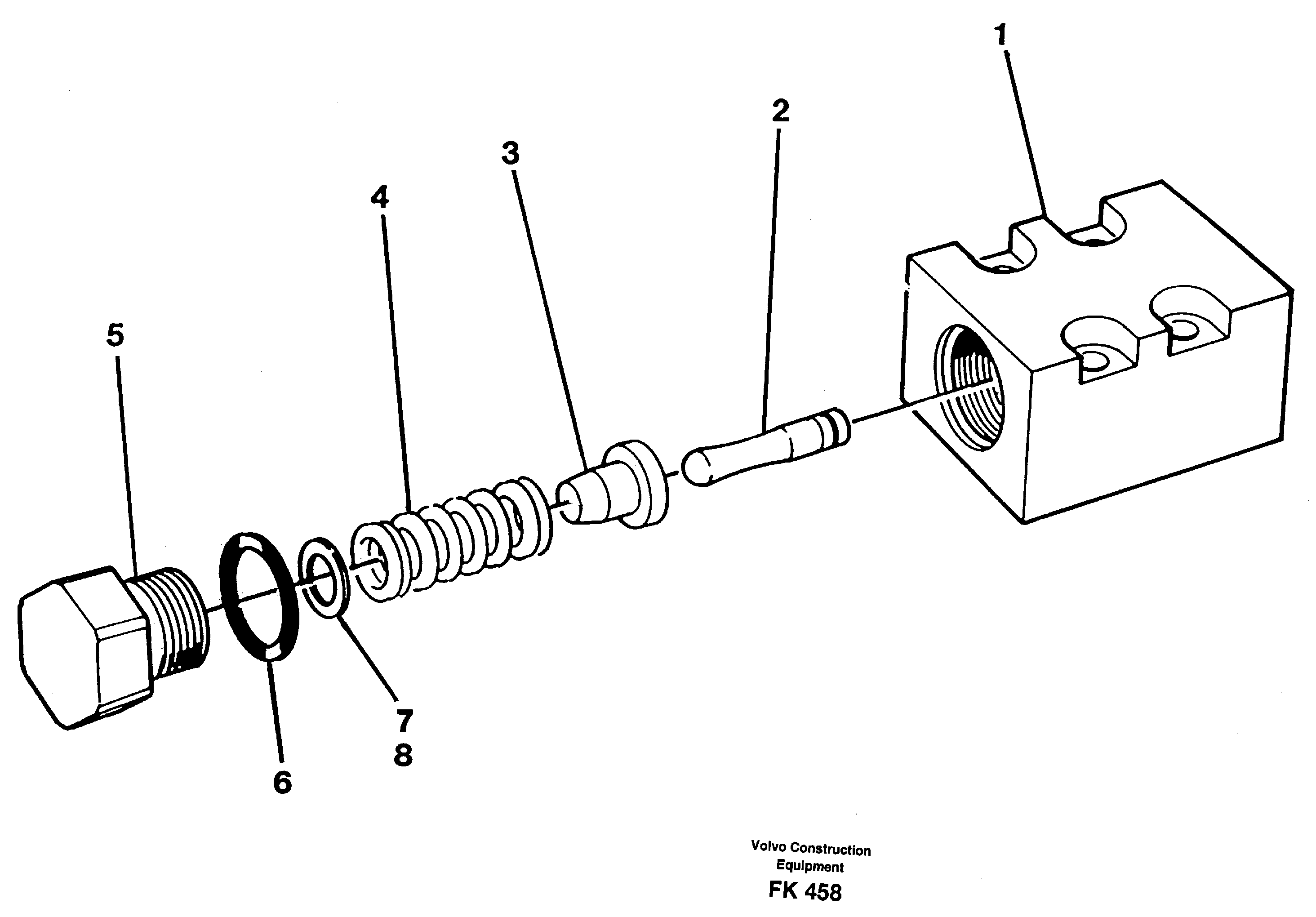 Схема запчастей Volvo EW200 - 8081 Pressure lim. valve EW200 ?KERMAN ?KERMAN EW200