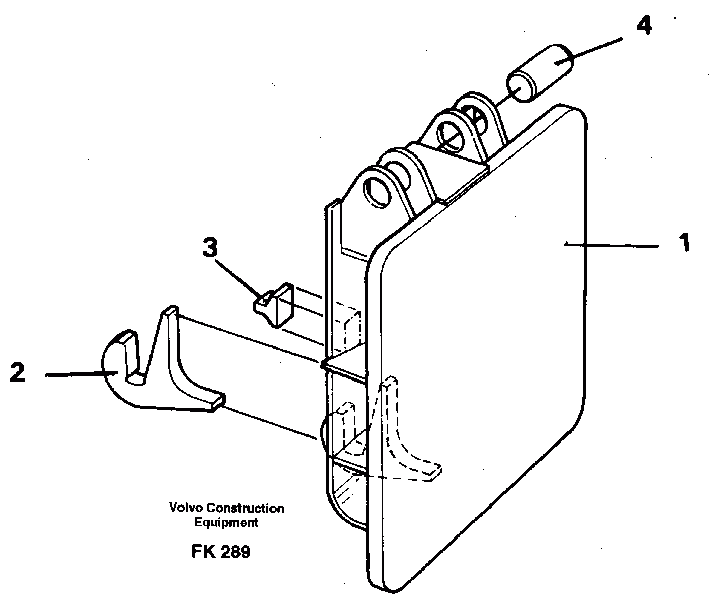 Схема запчастей Volvo EW200 - 35232 Hammer plate EW200 ?KERMAN ?KERMAN EW200