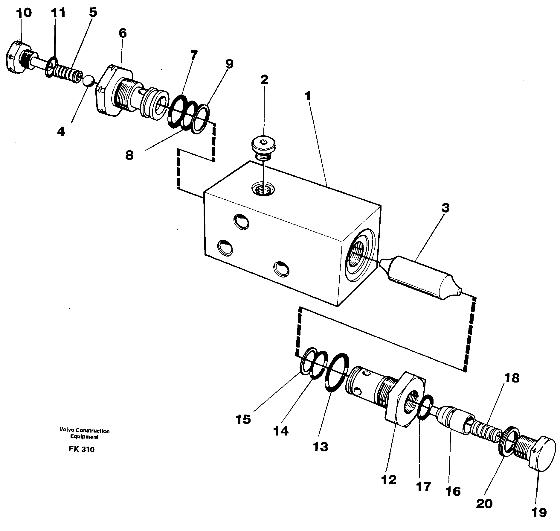 Схема запчастей Volvo EW200 - 14496 Hydraulic lock, dozer blade-stabilisor EW200 ?KERMAN ?KERMAN EW200