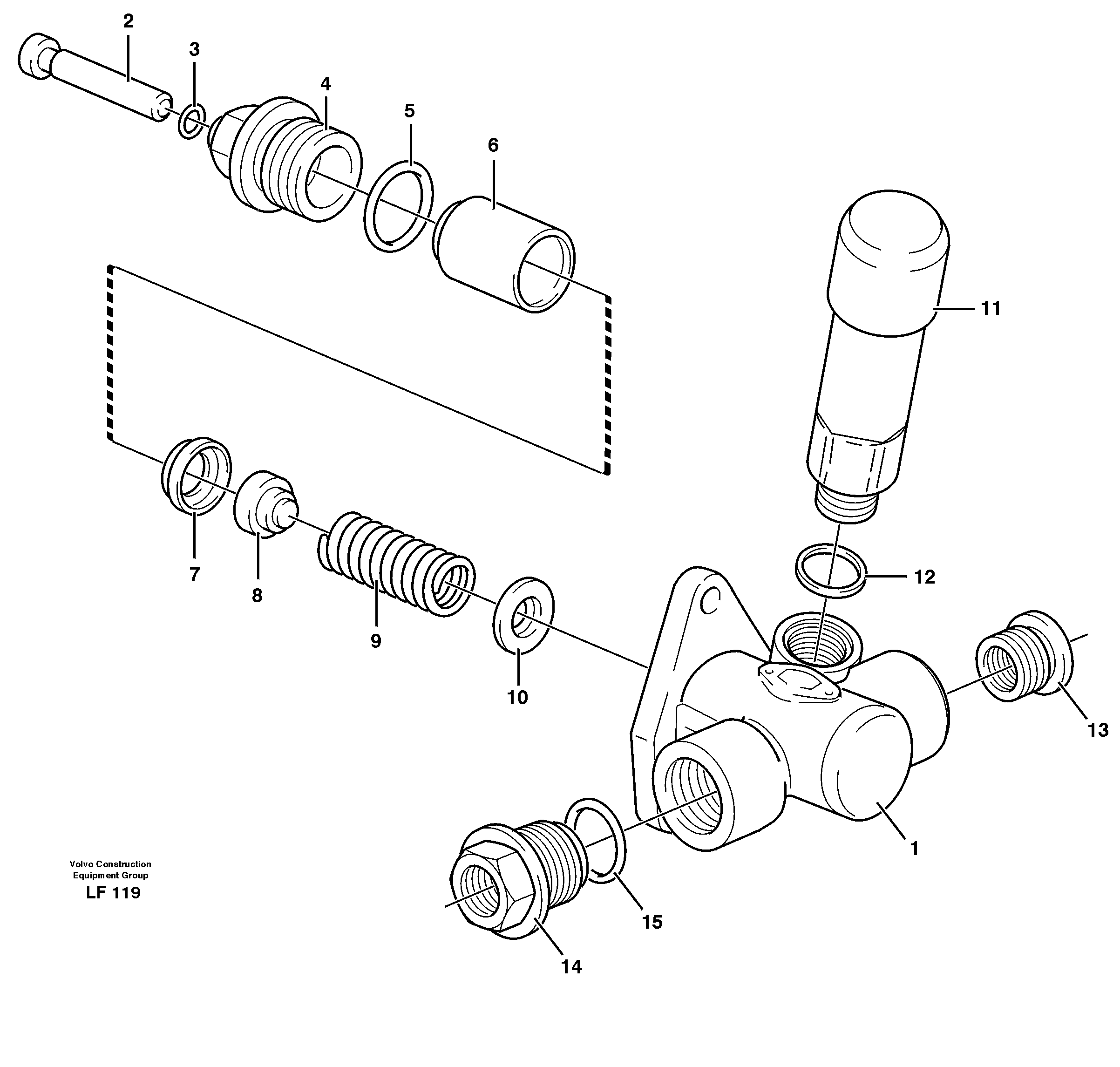 Схема запчастей Volvo EW200 - 91715 Feed pump EW200 SER NO 3175-