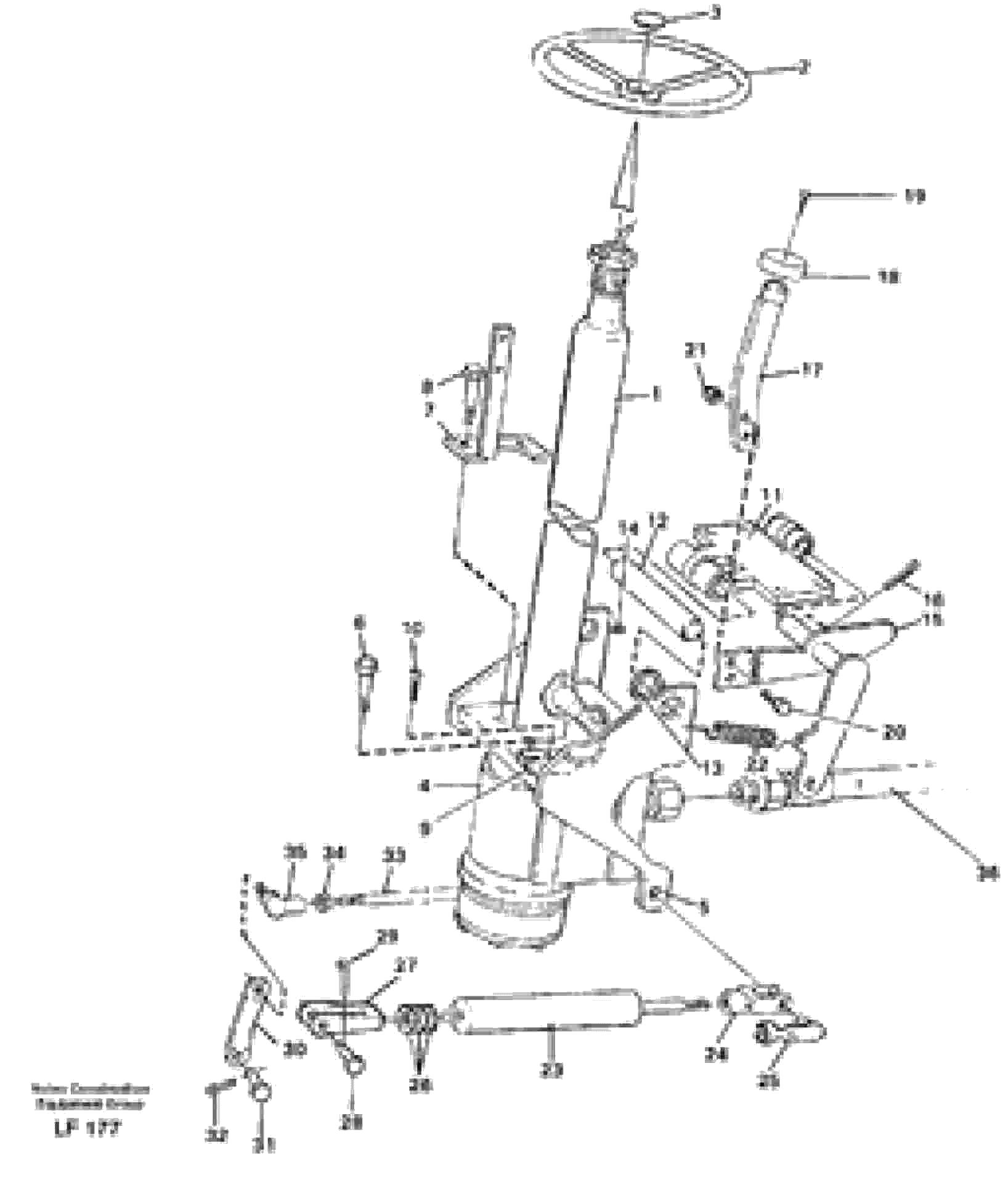 Схема запчастей Volvo EW200 - 27486 Adjustable steering column EW200 SER NO 3175-