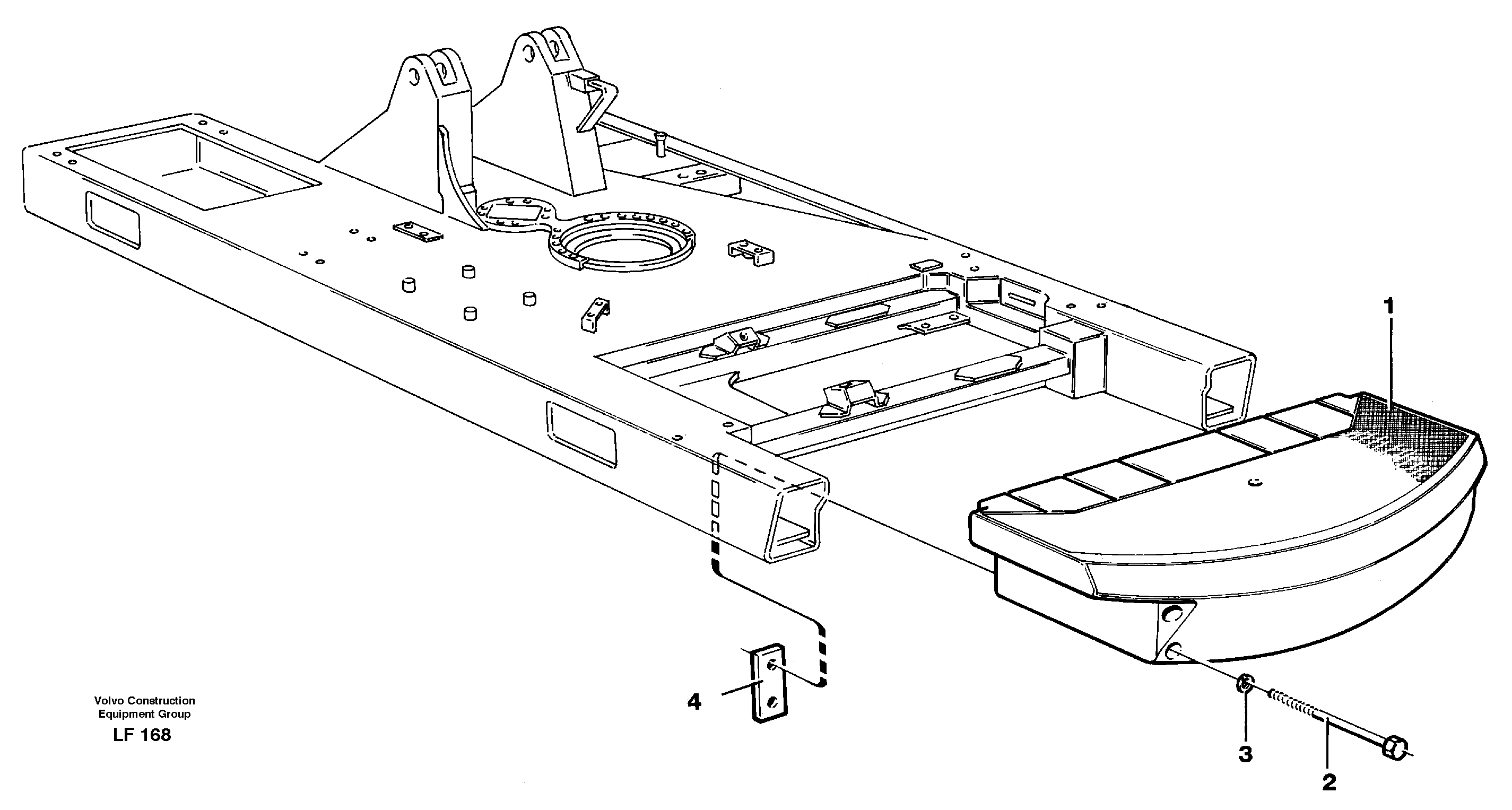 Схема запчастей Volvo EW200 - 30399 Противовесы EW200 SER NO 3175-