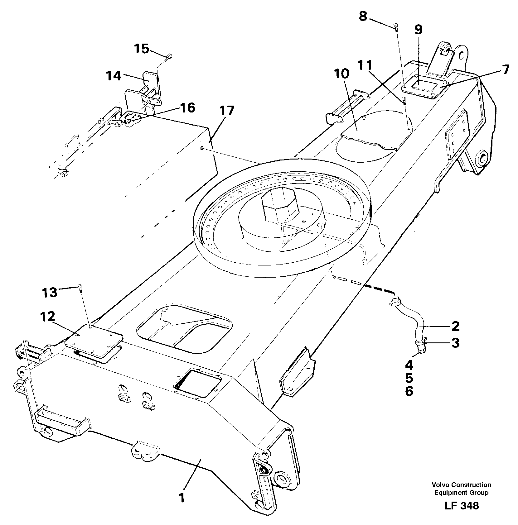 Схема запчастей Volvo EW200 - 83052 Шасси EW200 SER NO 3175-