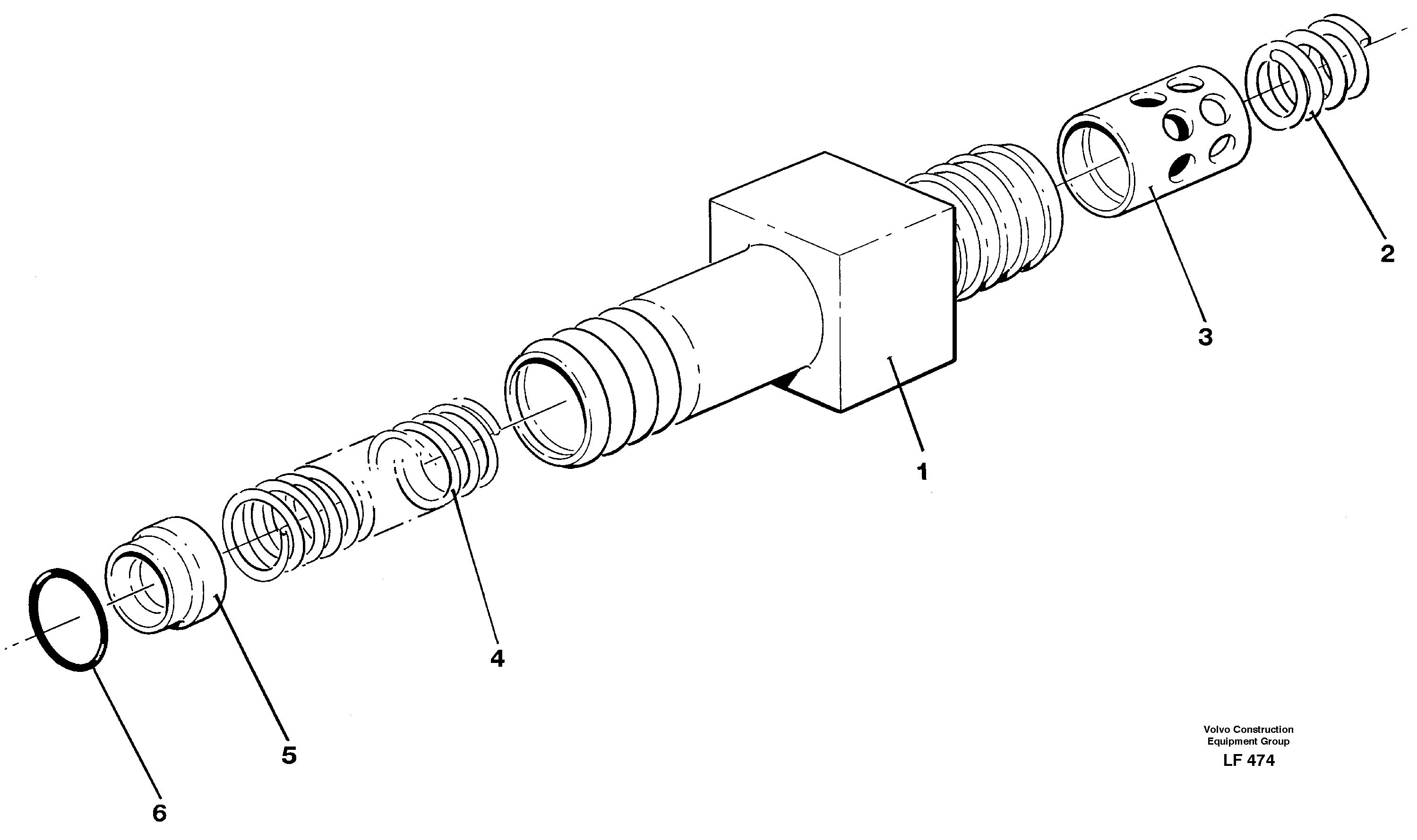 Схема запчастей Volvo EW200 - 27735 Thermostatic valve EW200 SER NO 3175-