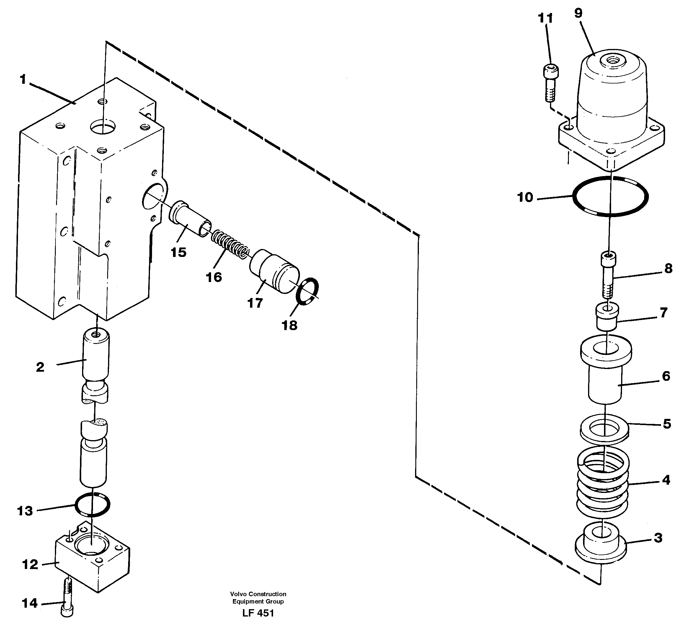 Схема запчастей Volvo EW200 - 106266 Four-way valve EW200 SER NO 3175-