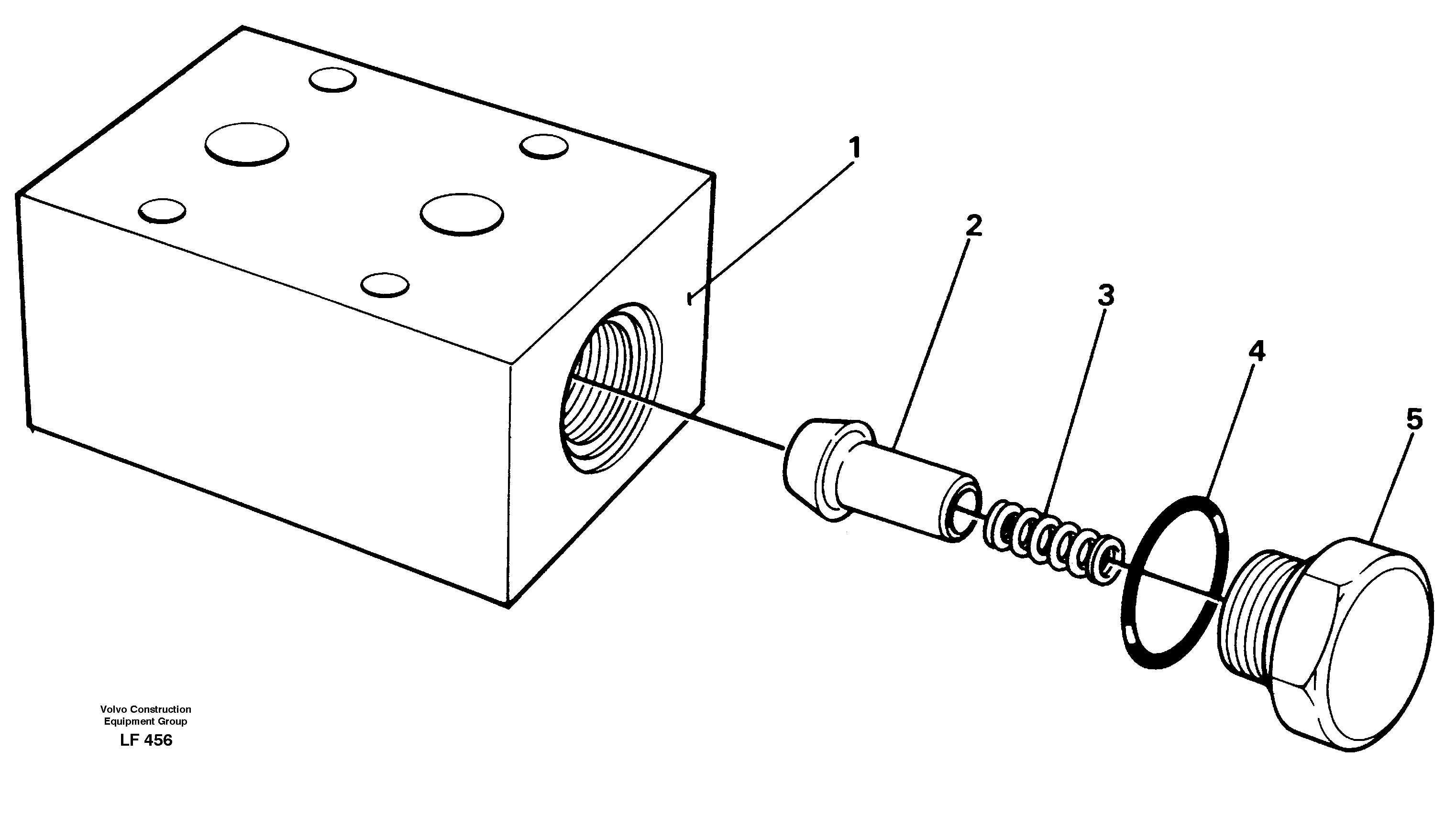 Схема запчастей Volvo EW200 - 40351 Anticavitation valve EW200 SER NO 3175-