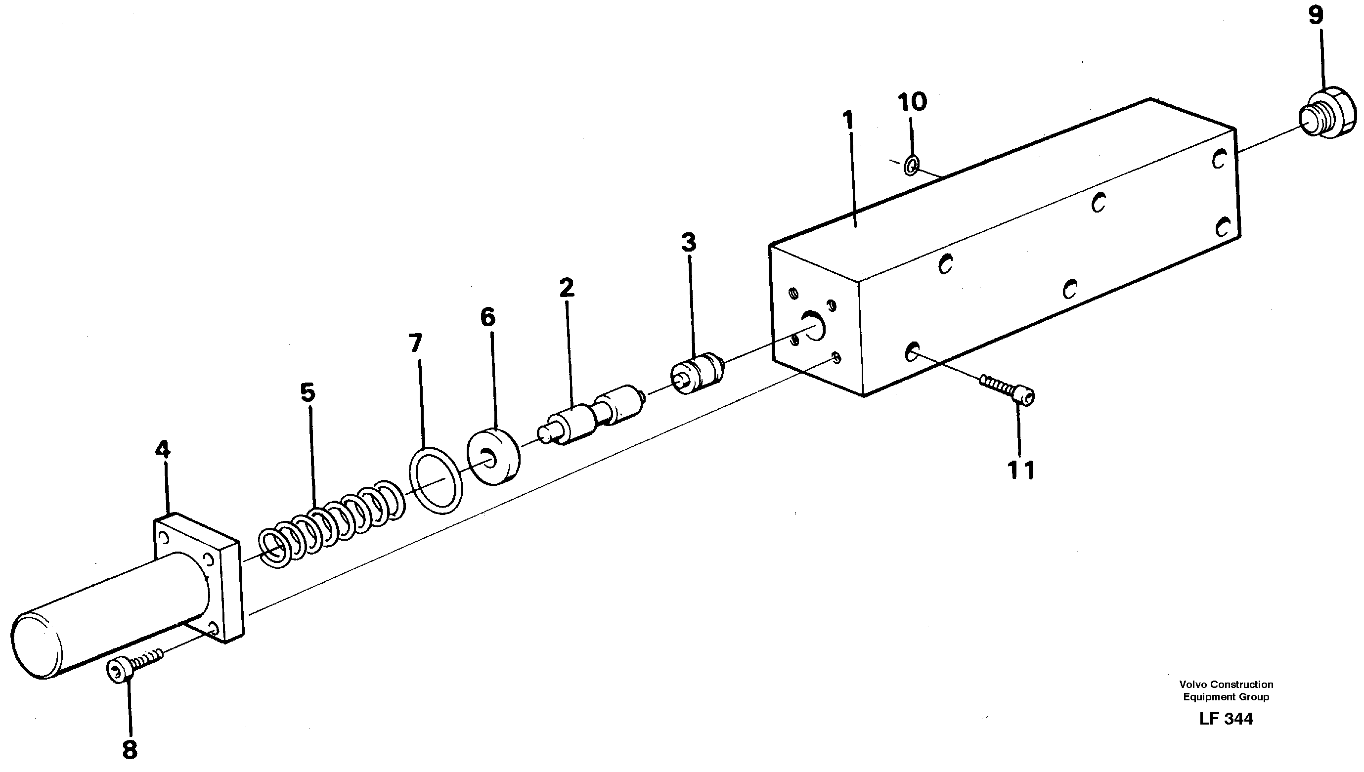 Схема запчастей Volvo EW200 - 15260 Fuel miser valve EW200 SER NO 3175-