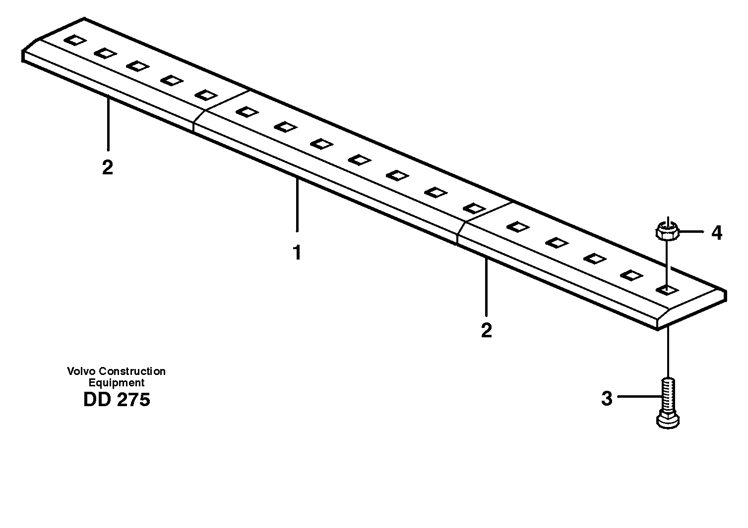 Схема запчастей Volvo EC130C - 78874 Bolt on edge ATTACHMENTS ATTACHMENTS BUCKETS