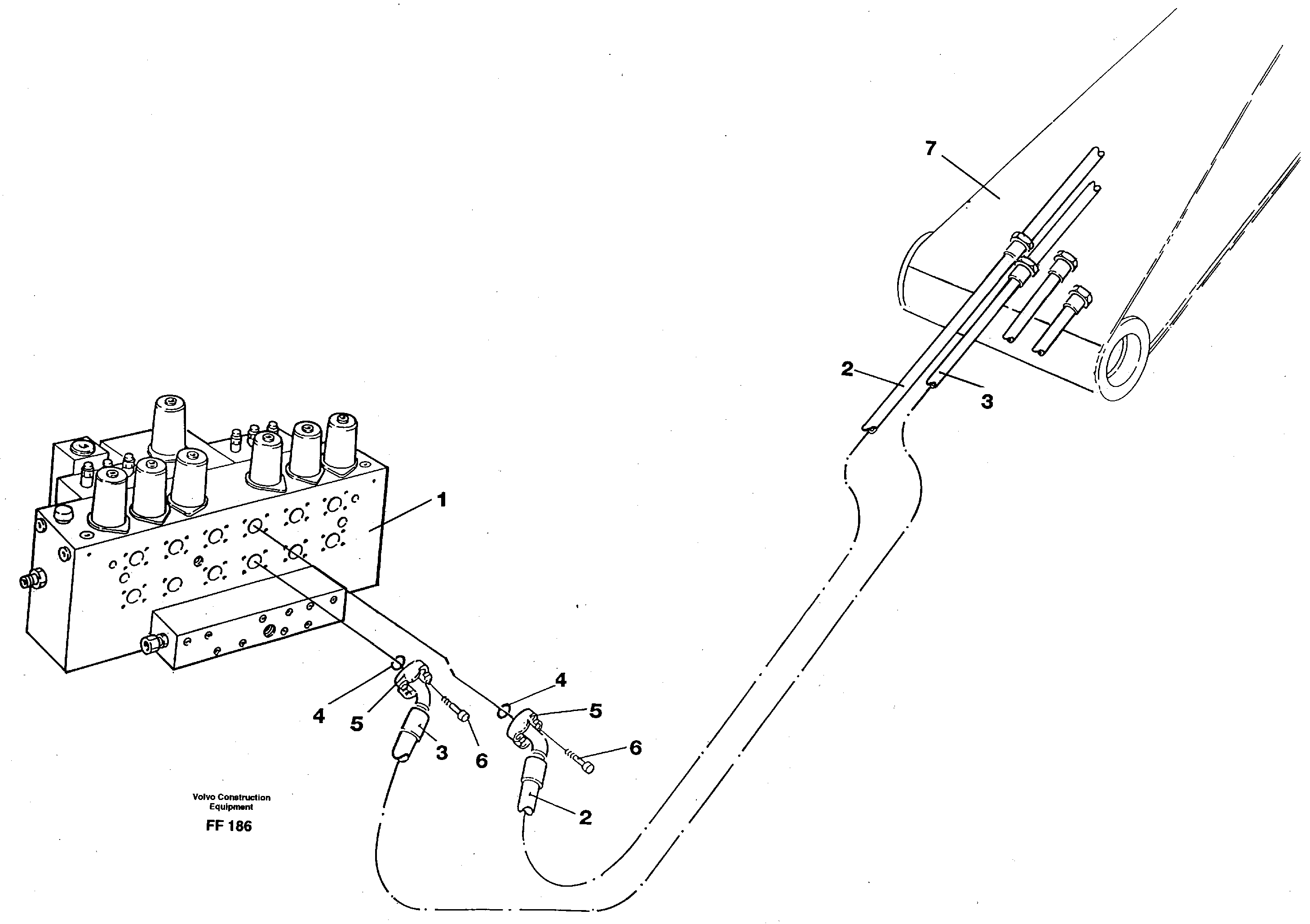 Схема запчастей Volvo EC130C - 85642 Hydraulic system, bucket EC130C ?KERMAN ?KERMAN EC130C SER NO - 220