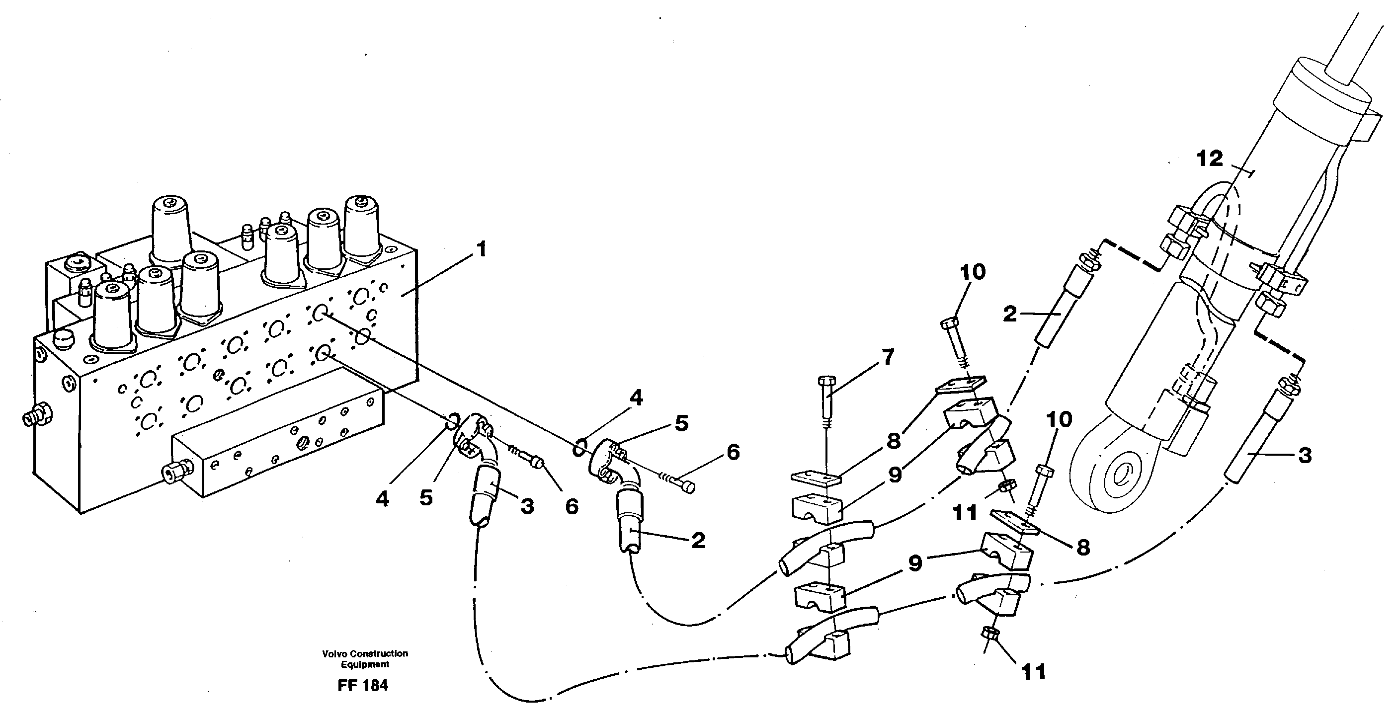 Схема запчастей Volvo EC130C - 89506 Hydraulic system, boom EC130C ?KERMAN ?KERMAN EC130C SER NO - 220