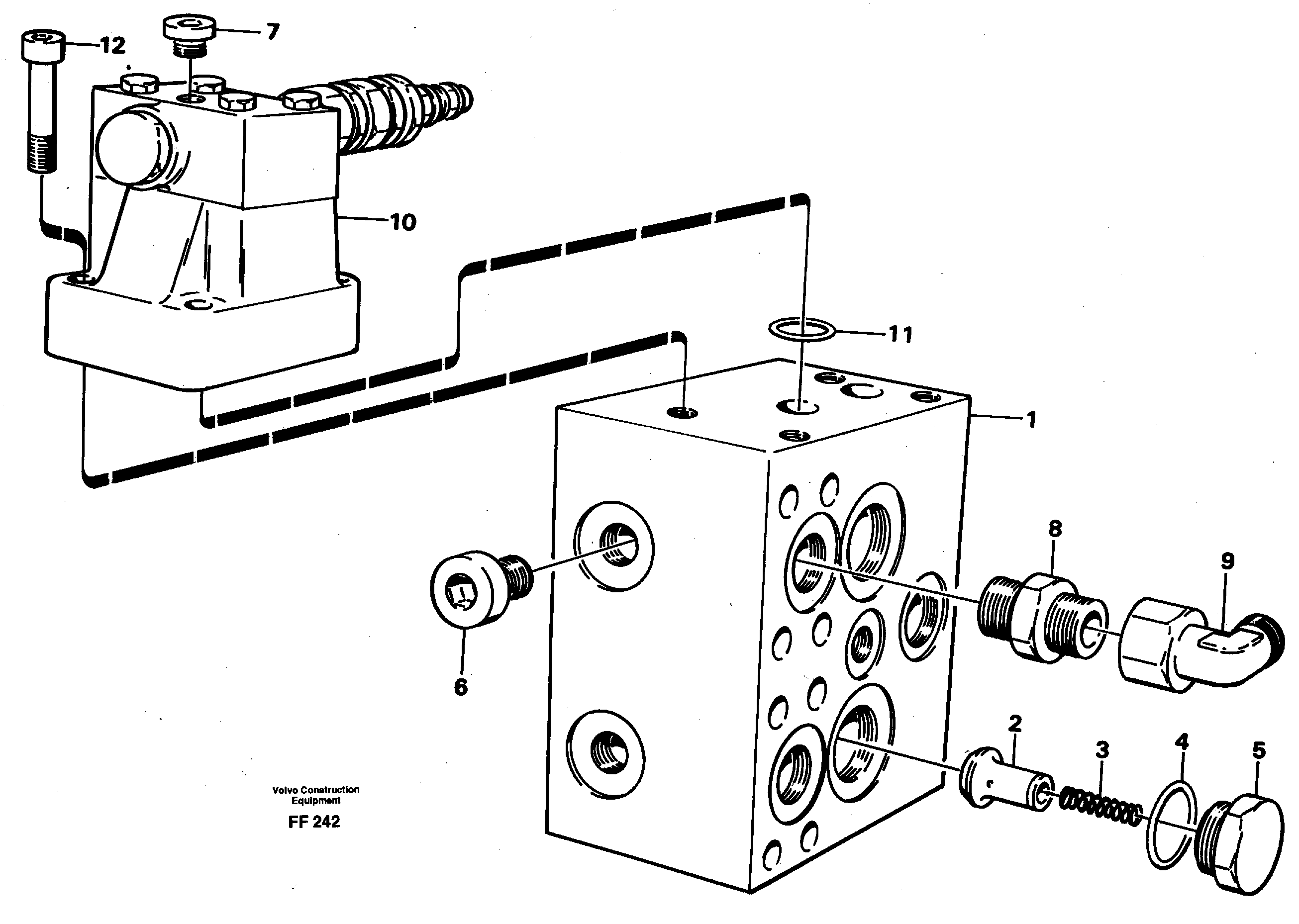 Схема запчастей Volvo EC130C - 2230 Pressure limiting valve for slew motor EC130C ?KERMAN ?KERMAN EC130C SER NO - 220