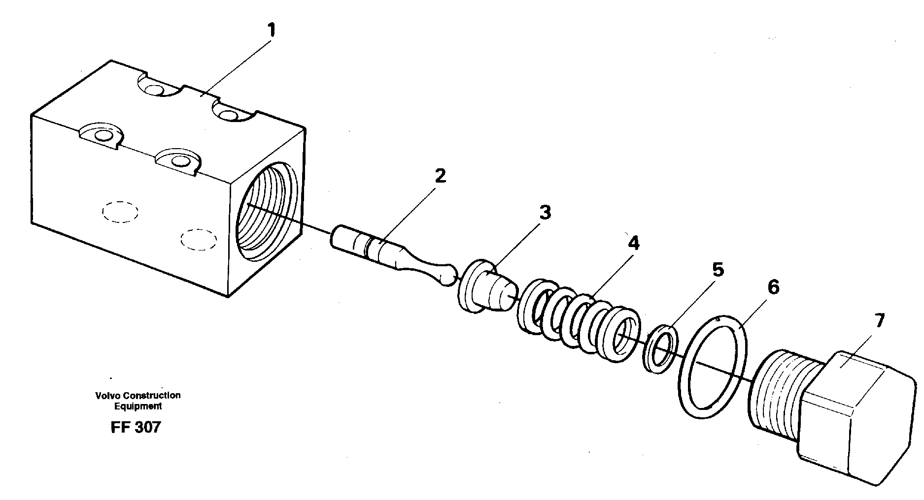 Схема запчастей Volvo EC130C - 30652 Pressure limiting valve EC130C ?KERMAN ?KERMAN EC130C SER NO - 220