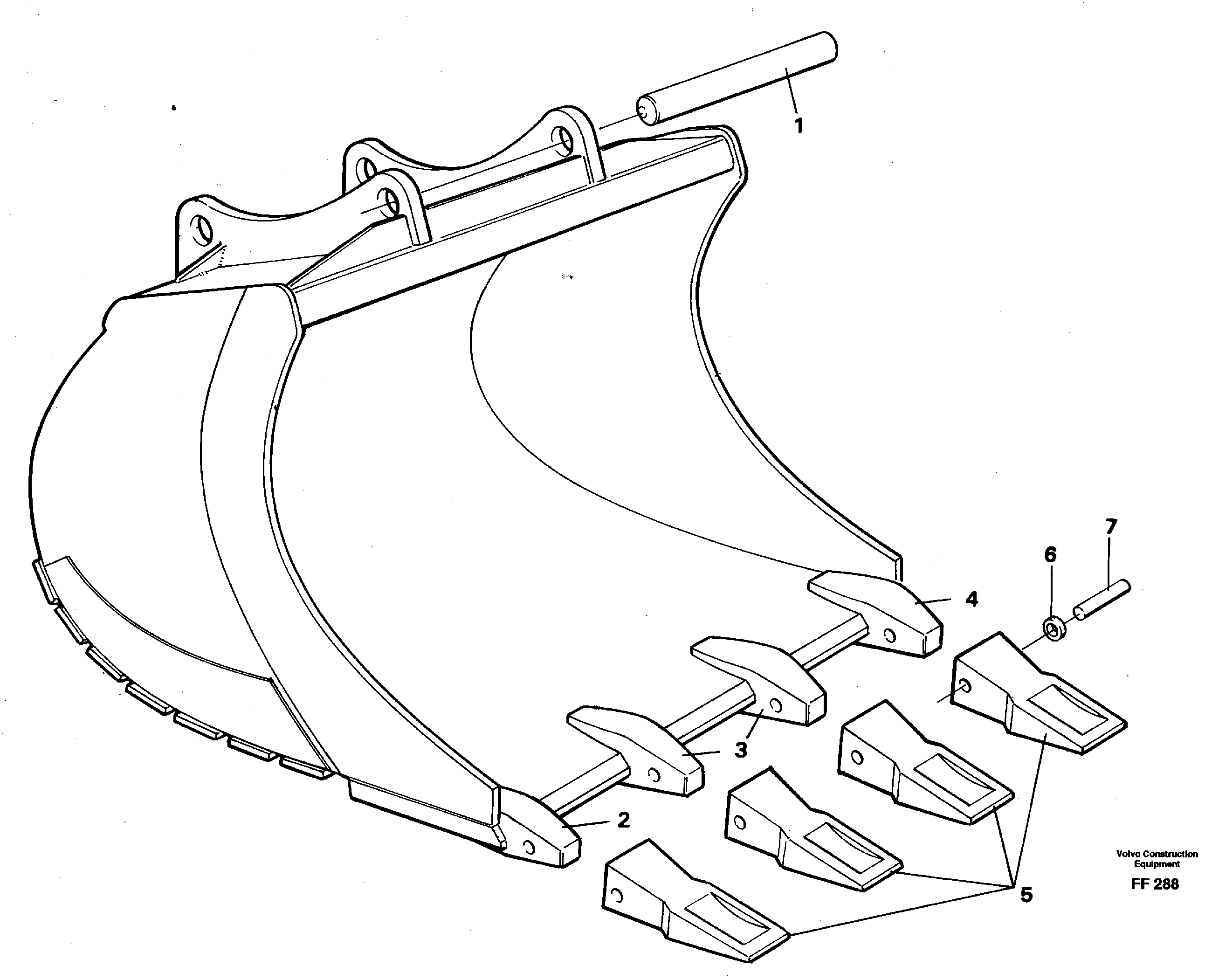 Схема запчастей Volvo EC130C - 28067 Buckets for Quickfit withplate cutting edges EC130C ?KERMAN ?KERMAN EC130C SER NO - 220