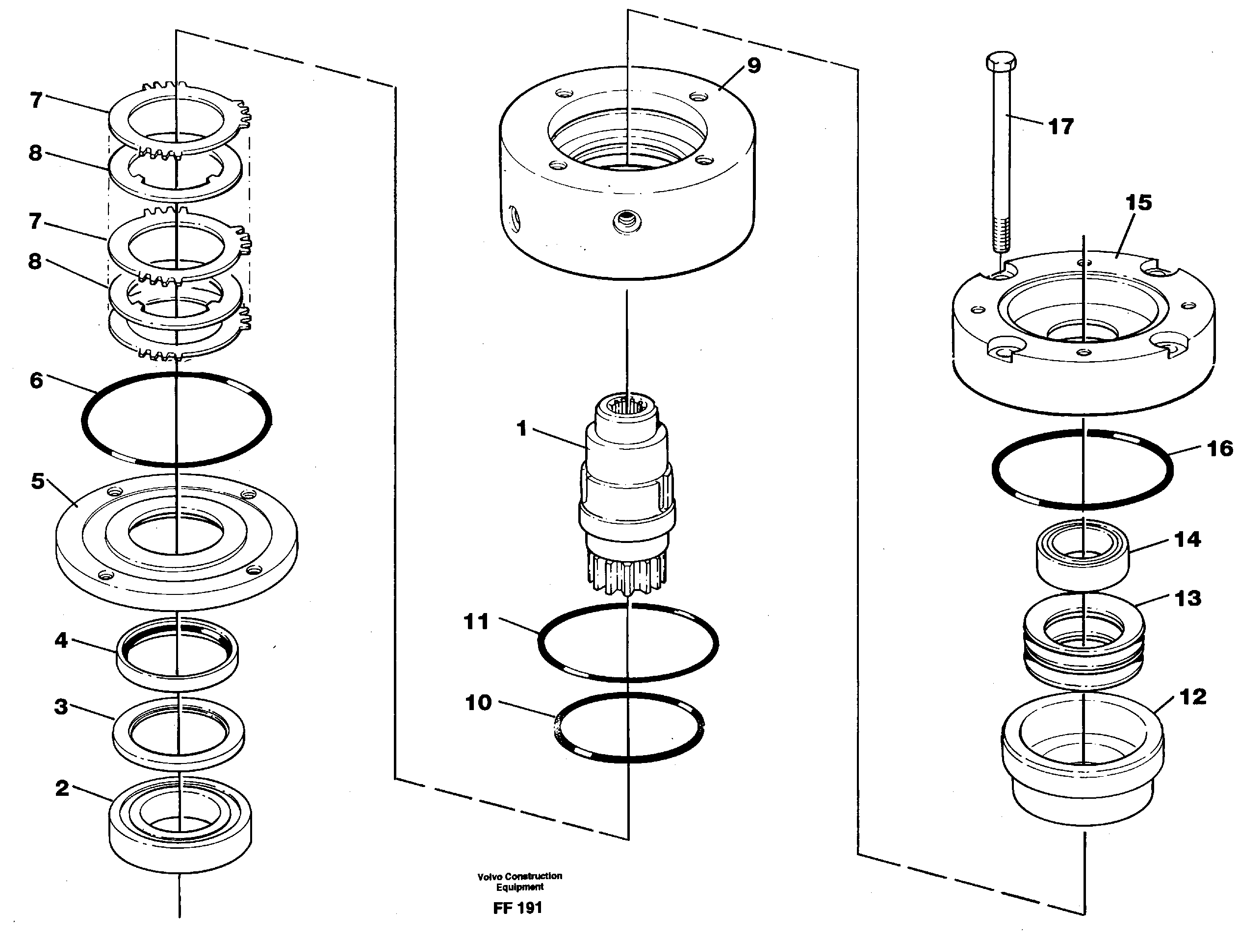 Схема запчастей Volvo EC130C - 22249 Slewing brake EC130C ?KERMAN ?KERMAN EC130C SER NO - 220