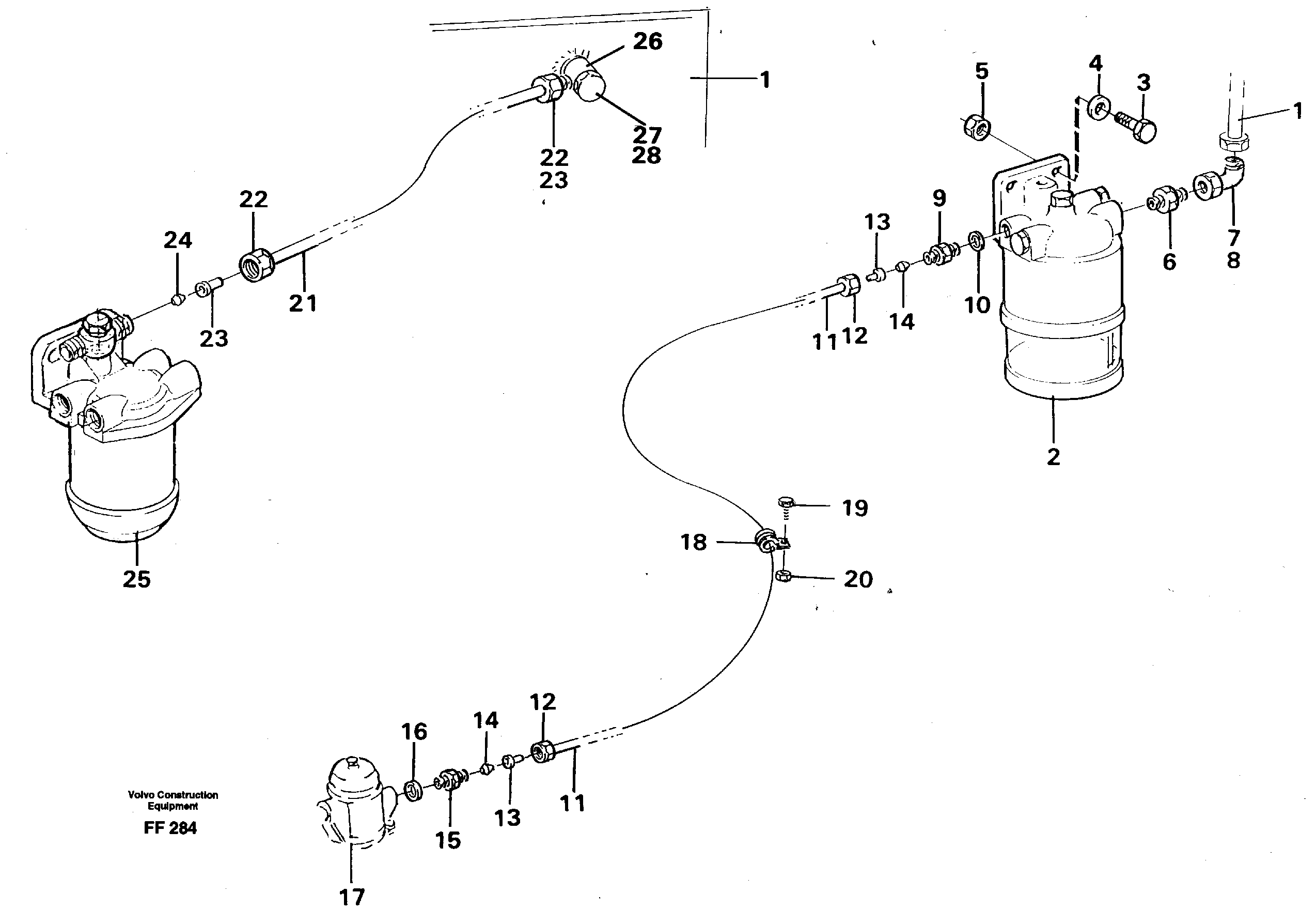 Схема запчастей Volvo EC130C - 62516 Fuel system: Fuel tank - fuel pump EC130C ?KERMAN ?KERMAN EC130C SER NO - 220
