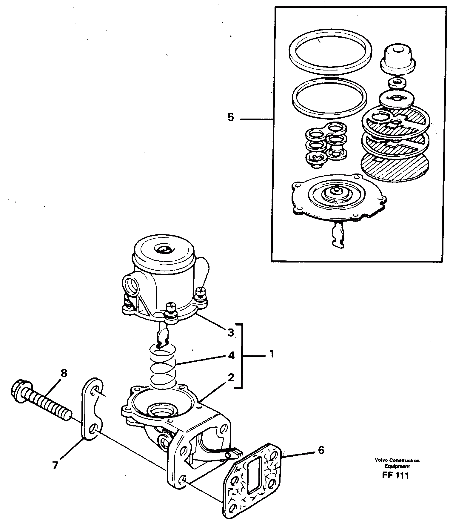 Схема запчастей Volvo EC130C - 34779 Fuel pump EC130C ?KERMAN ?KERMAN EC130C SER NO - 220