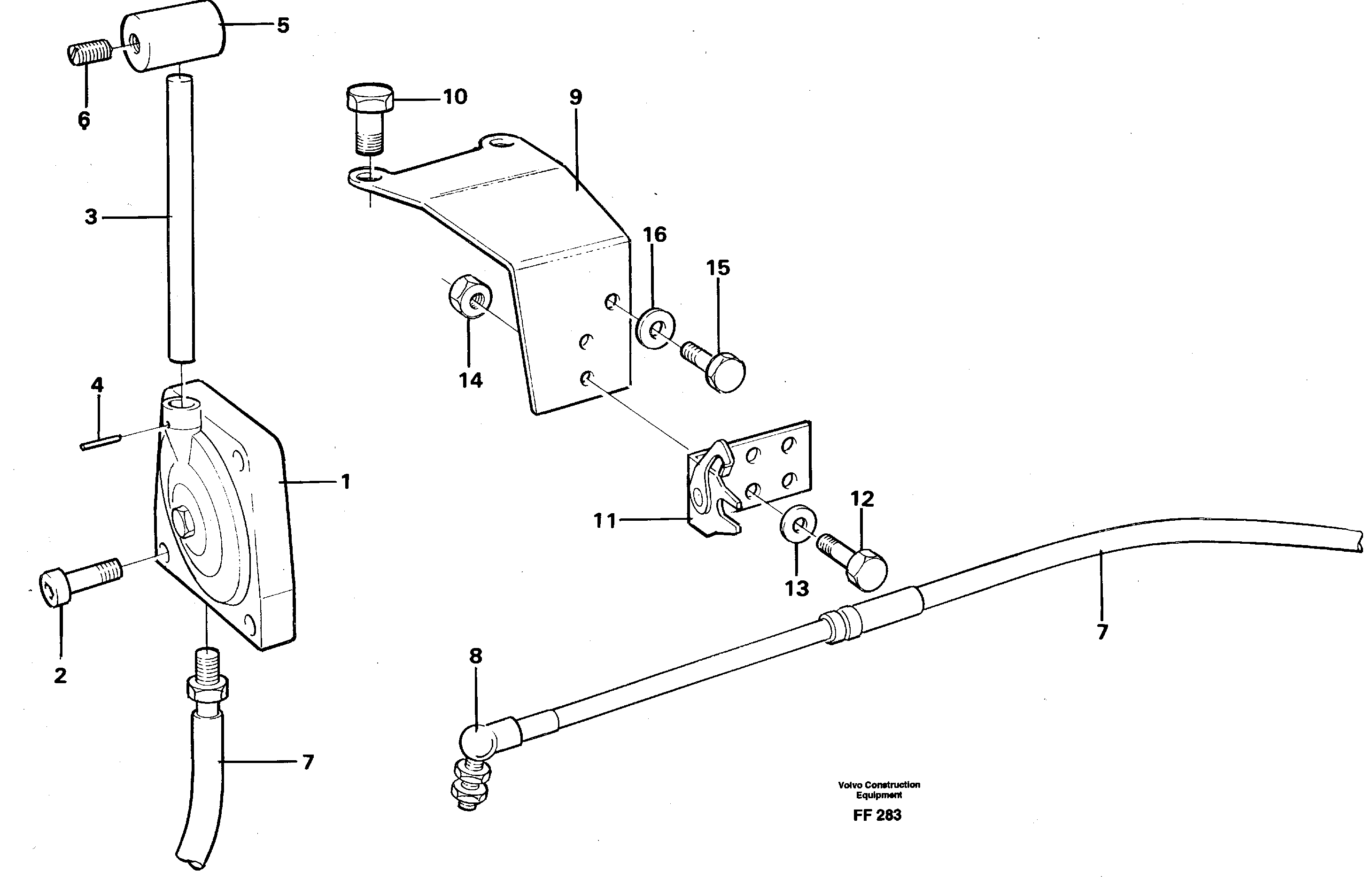 Схема запчастей Volvo EC130C - 487 Throttle control EC130C ?KERMAN ?KERMAN EC130C SER NO - 220