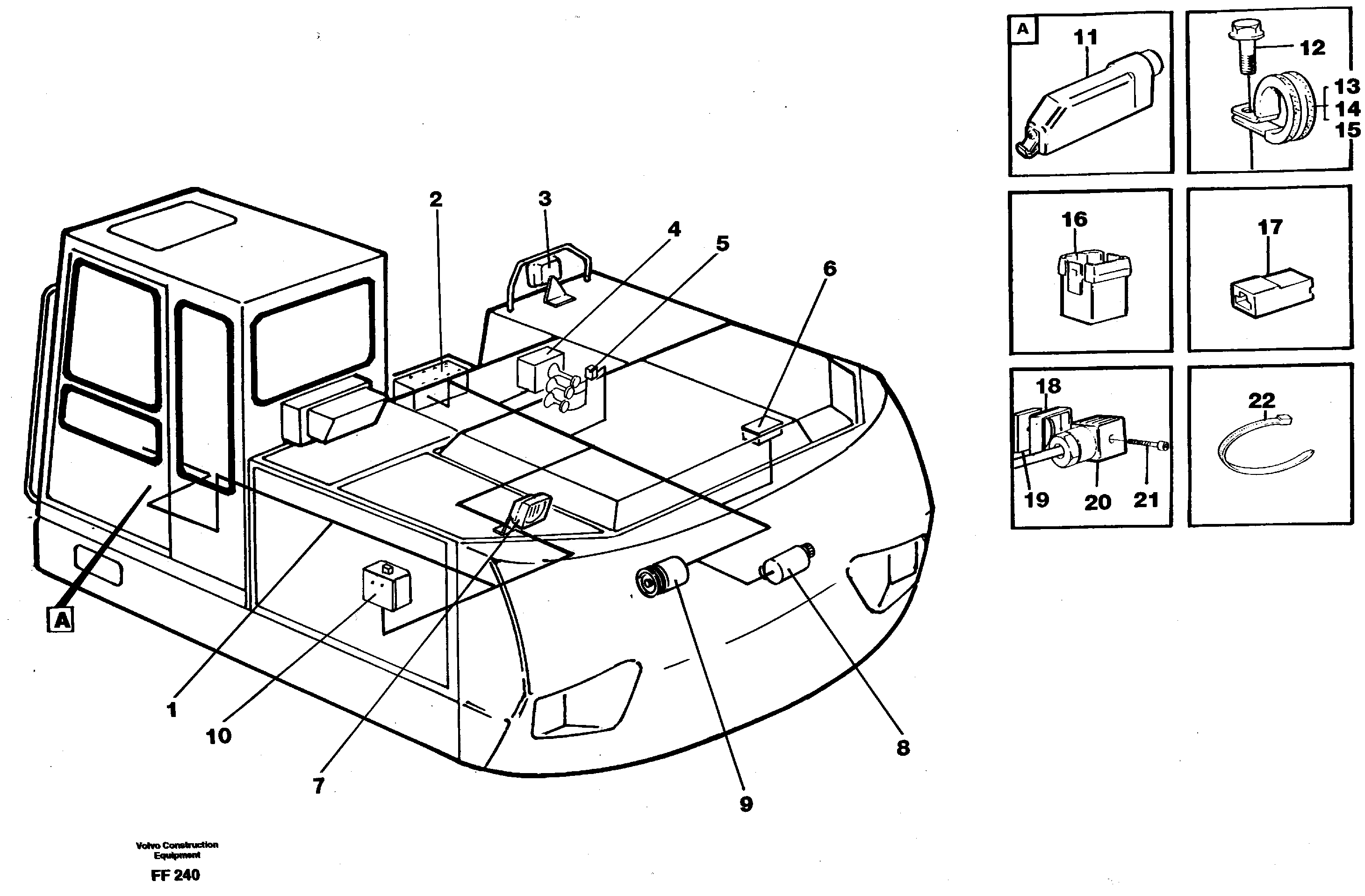 Схема запчастей Volvo EC130C - 1699 Cable harness, upper section EC130C ?KERMAN ?KERMAN EC130C SER NO - 220