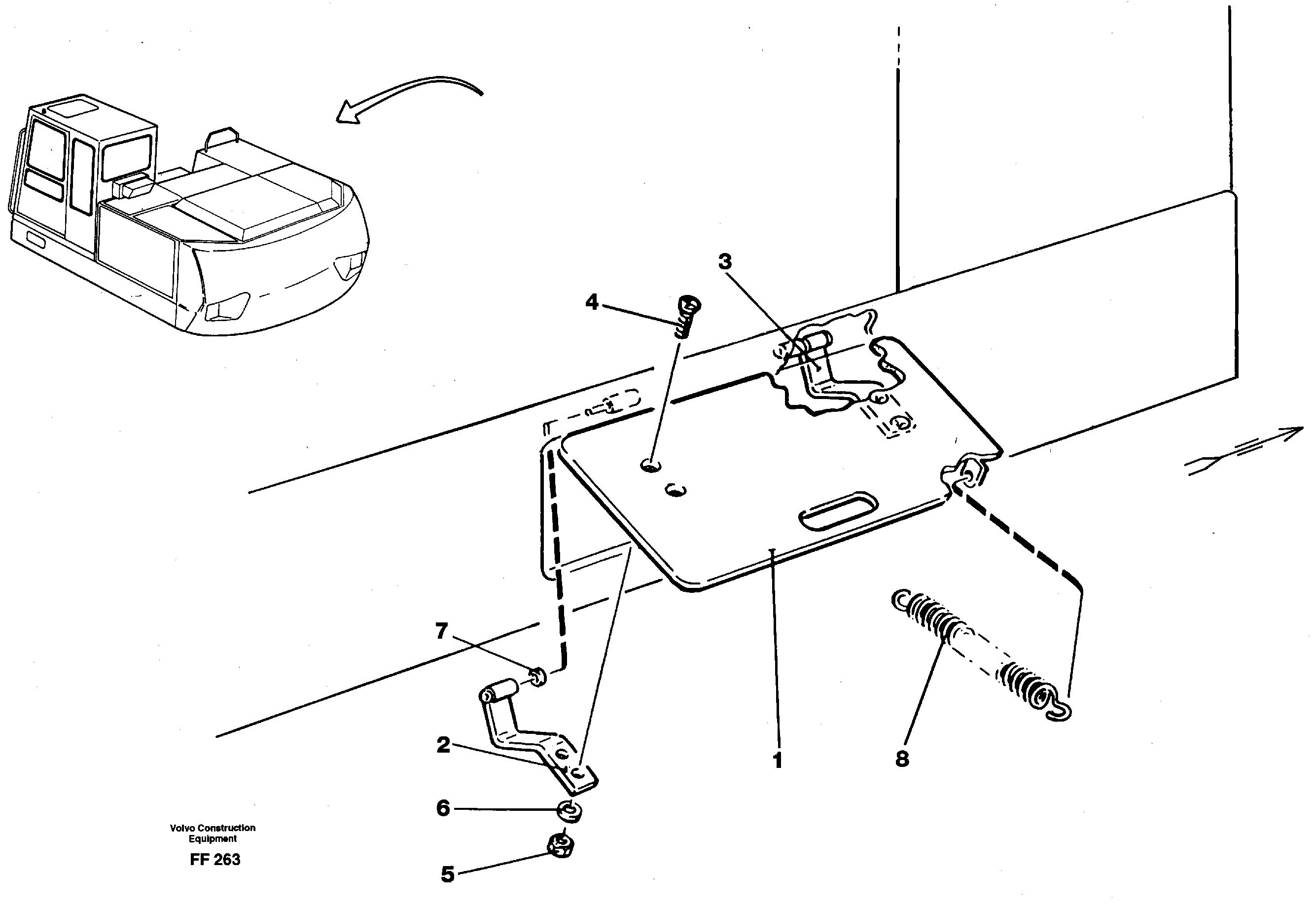 Схема запчастей Volvo EC130C - 31504 Battery disconnector, hatch EC130C ?KERMAN ?KERMAN EC130C SER NO - 220