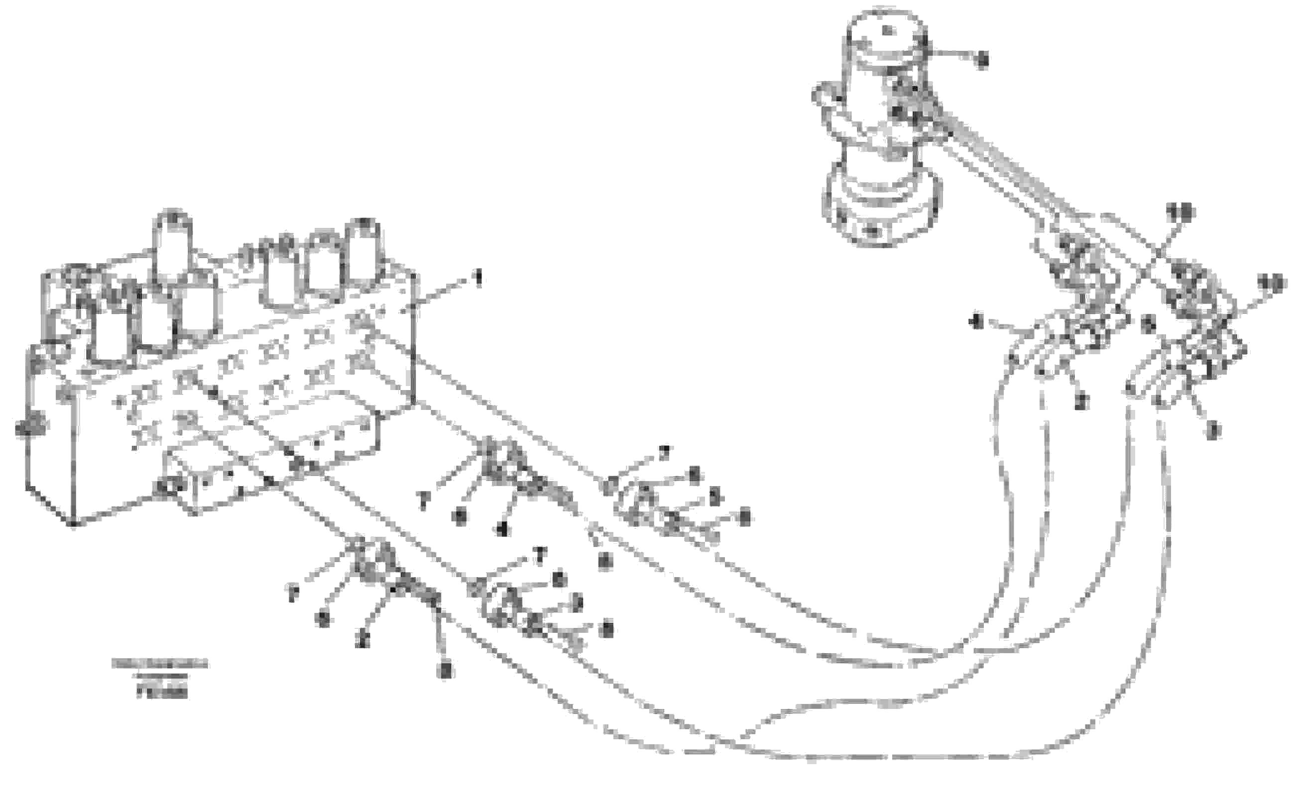 Схема запчастей Volvo EC130C - 86343 Hydraulic system, travel EC130C SER NO 221-