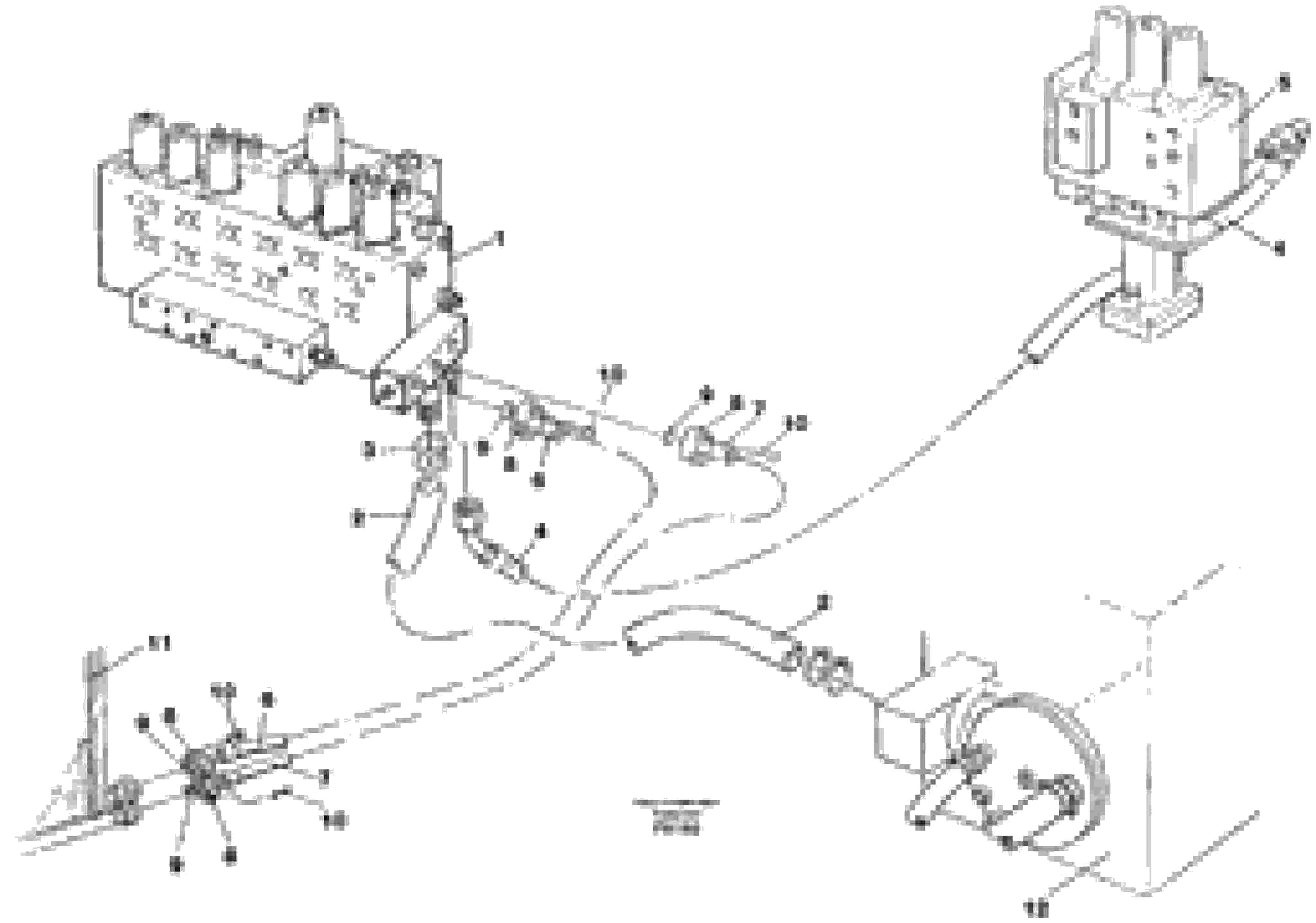 Схема запчастей Volvo EC130C - 88572 Hydraulic system, return lines EC130C SER NO 221-