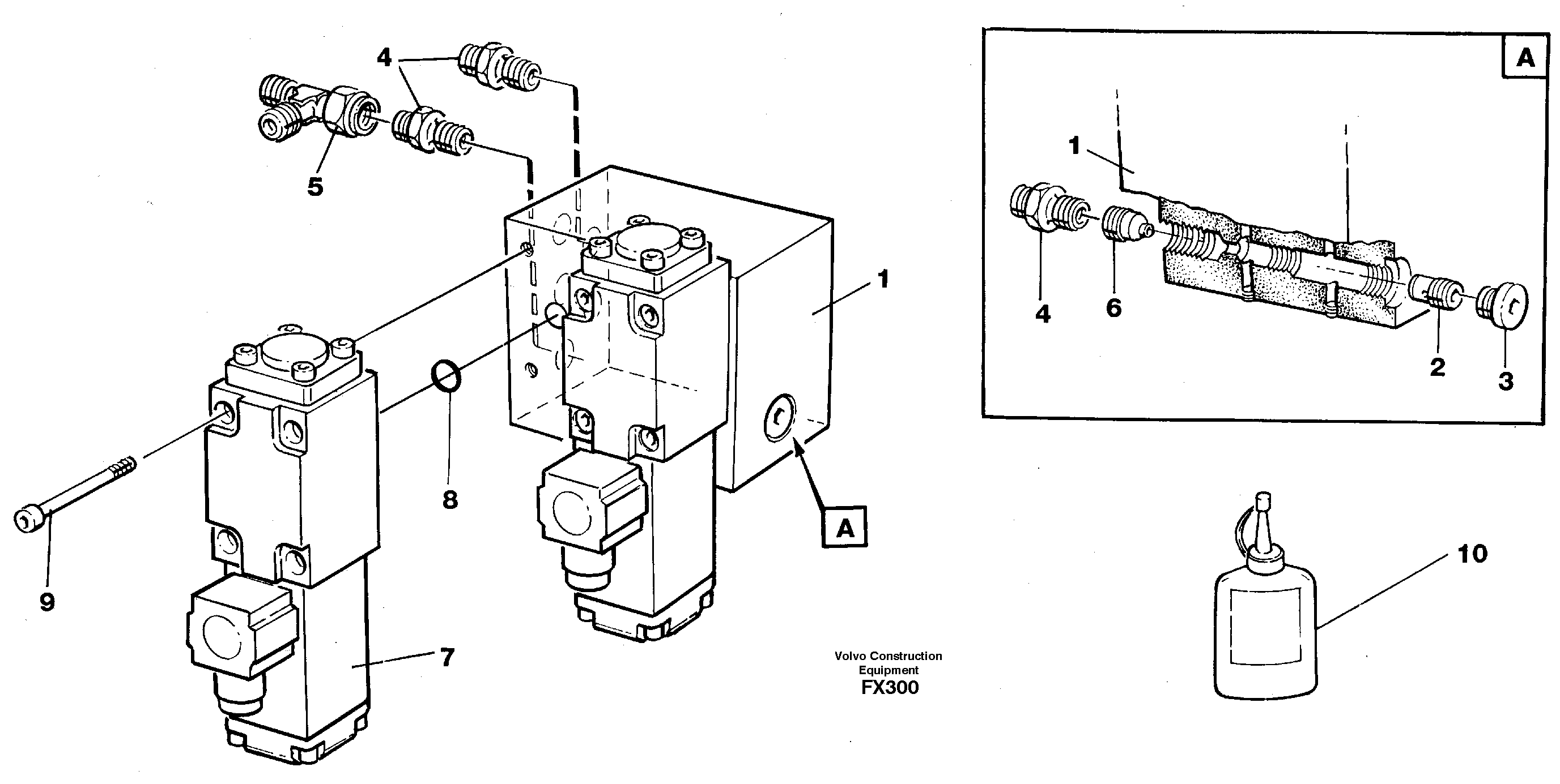 Схема запчастей Volvo EC130C - 14727 Control block, load alarm EC130C SER NO 221-