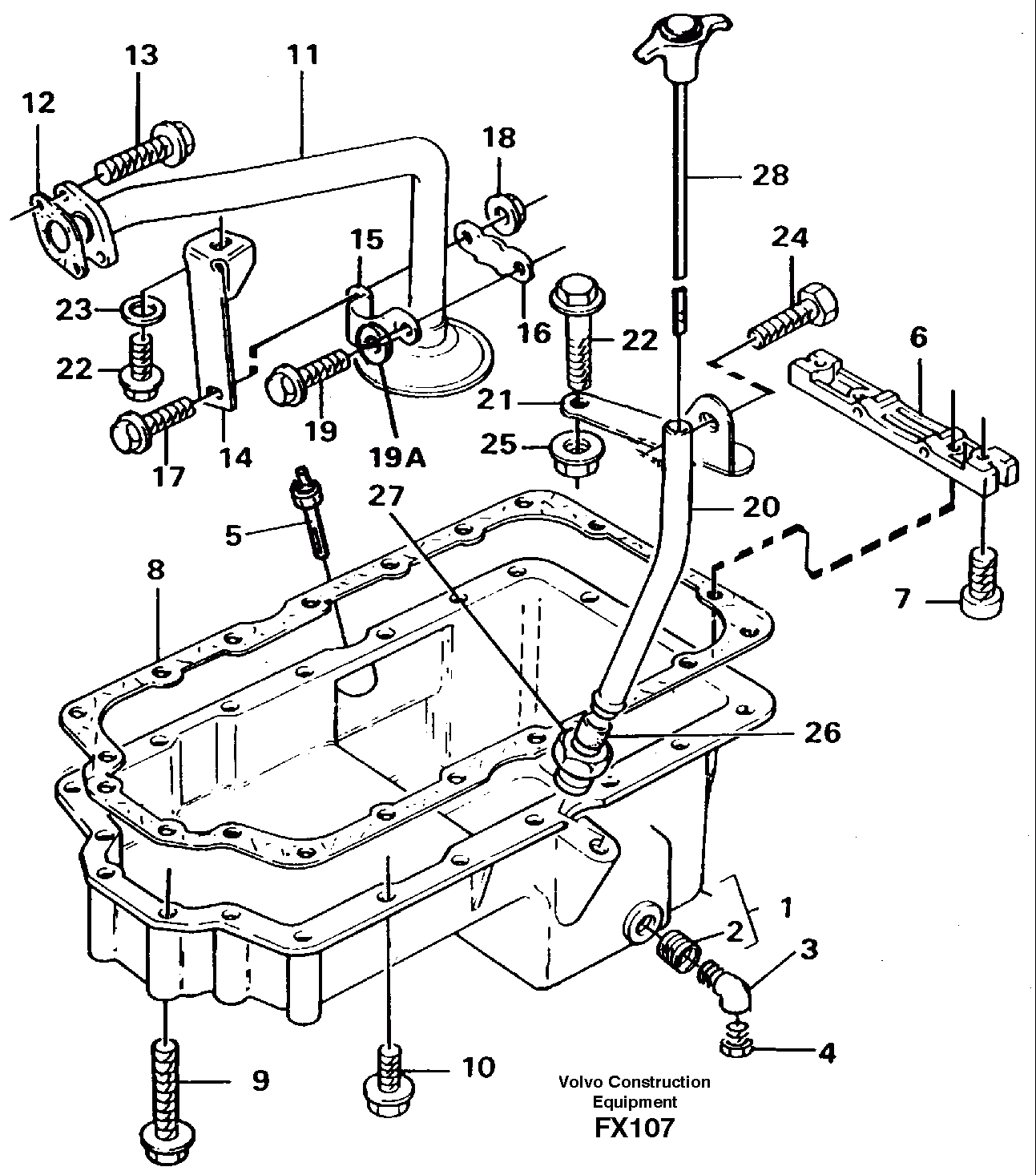 Схема запчастей Volvo EC130C - 82547 Oil sump EC130C SER NO 221-