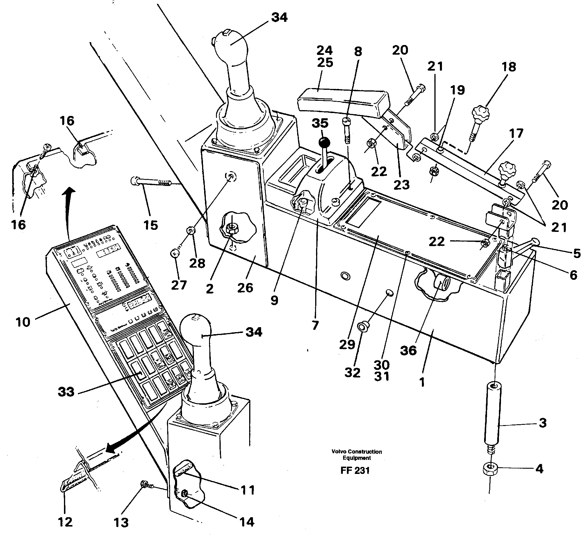 Схема запчастей Volvo EC130C - 16530 Side panel right EC130C ?KERMAN ?KERMAN EC130C SER NO - 220