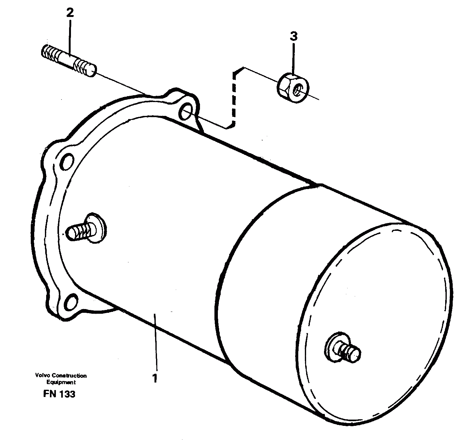 Схема запчастей Volvo EC150C - 30857 Starter motor, mounting EC150C ?KERMAN ?KERMAN EC150C SER NO - 253