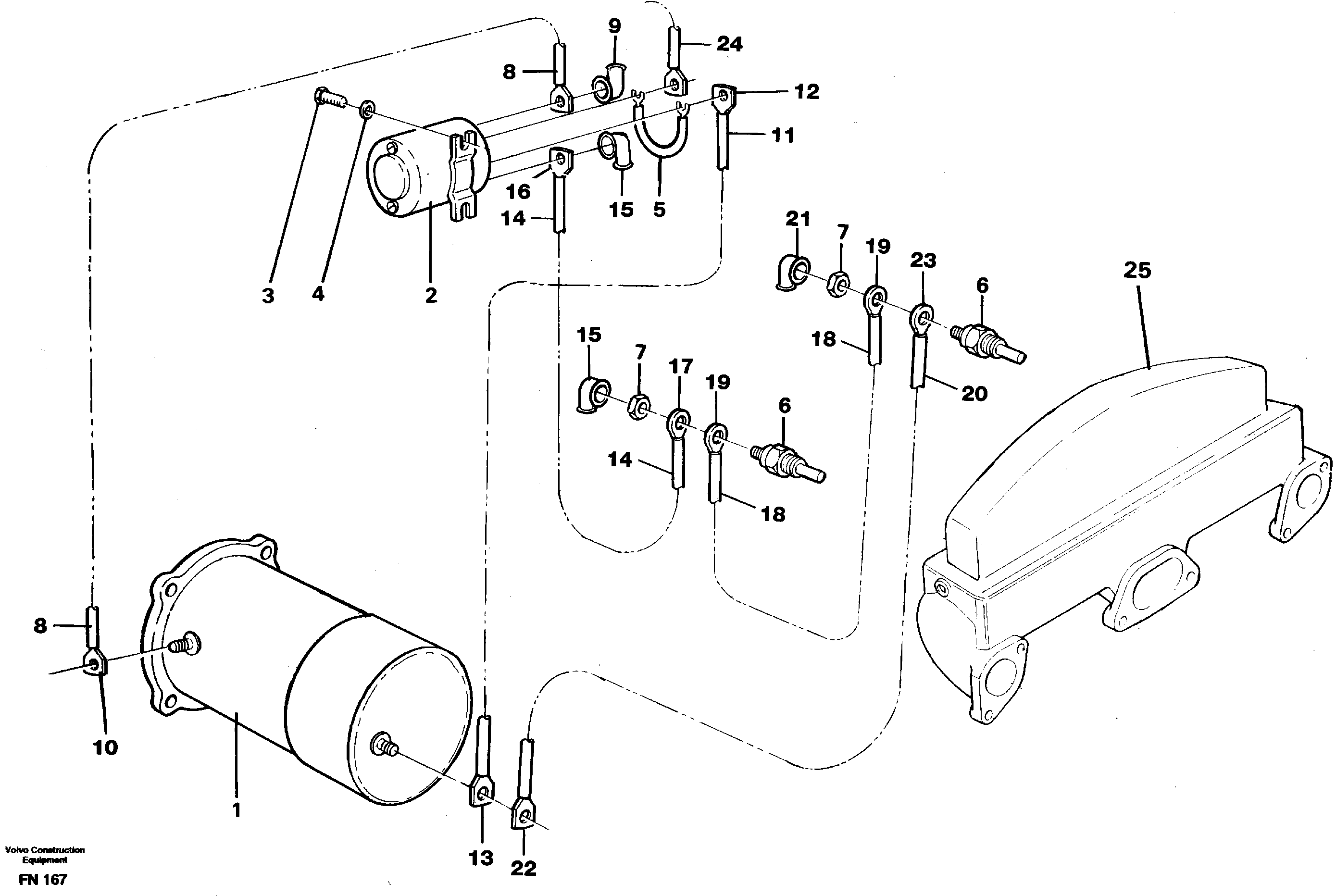 Схема запчастей Volvo EC150C - 30859 Starter element, assembly EC150C ?KERMAN ?KERMAN EC150C SER NO - 253