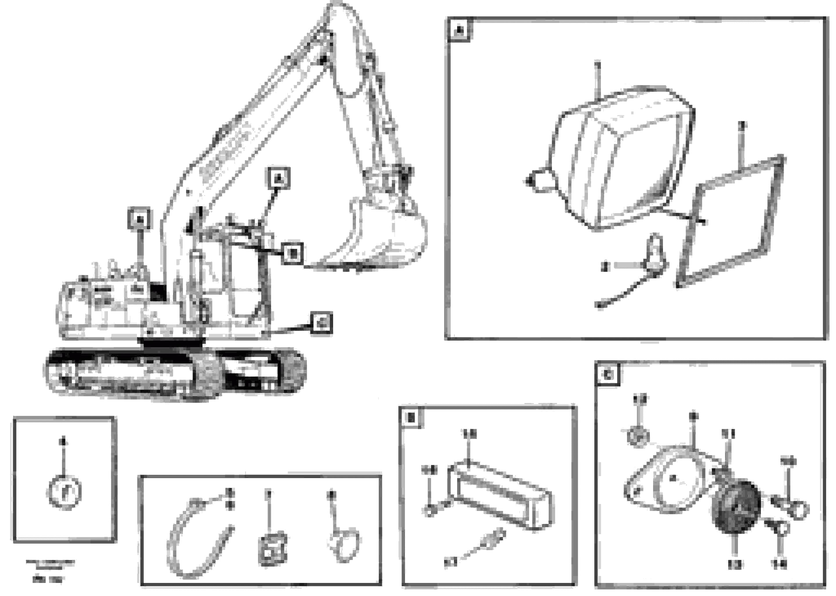 Схема запчастей Volvo EC150C - 50431 Lighting, front EC150C ?KERMAN ?KERMAN EC150C SER NO - 253