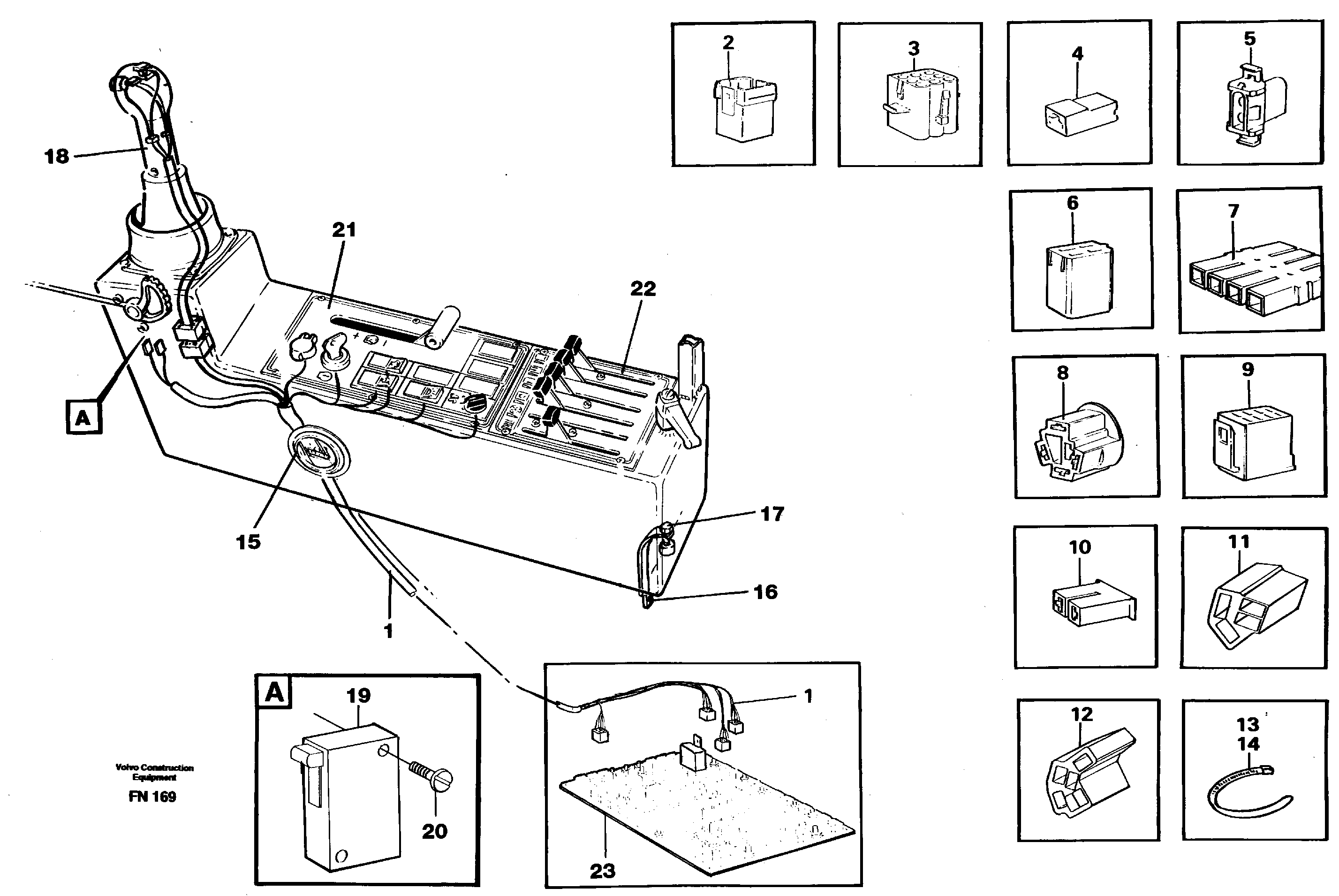 Схема запчастей Volvo EC150C - 50432 Cable harness, side panel, left EC150C ?KERMAN ?KERMAN EC150C SER NO - 253