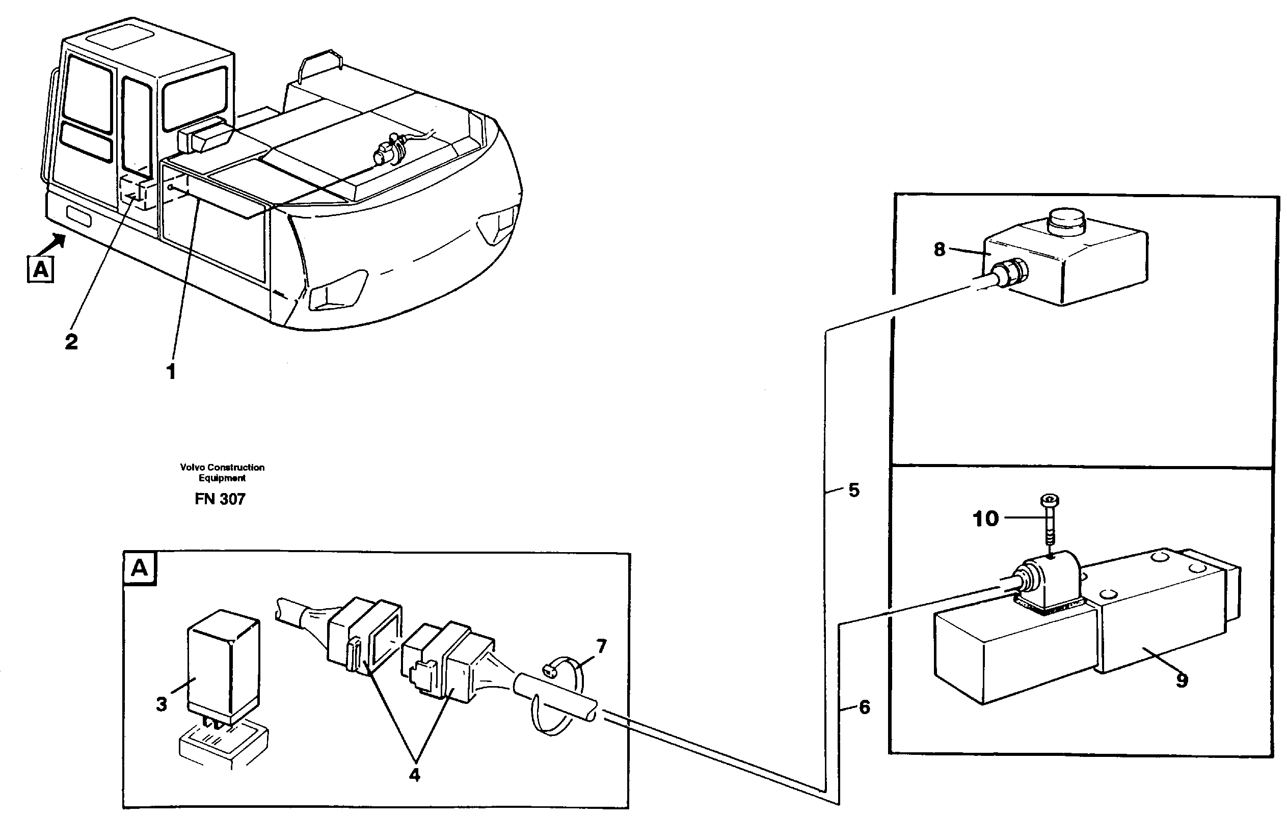 Схема запчастей Volvo EC150C - 7728 Electric installation, overfilling protection EC150C ?KERMAN ?KERMAN EC150C SER NO - 253