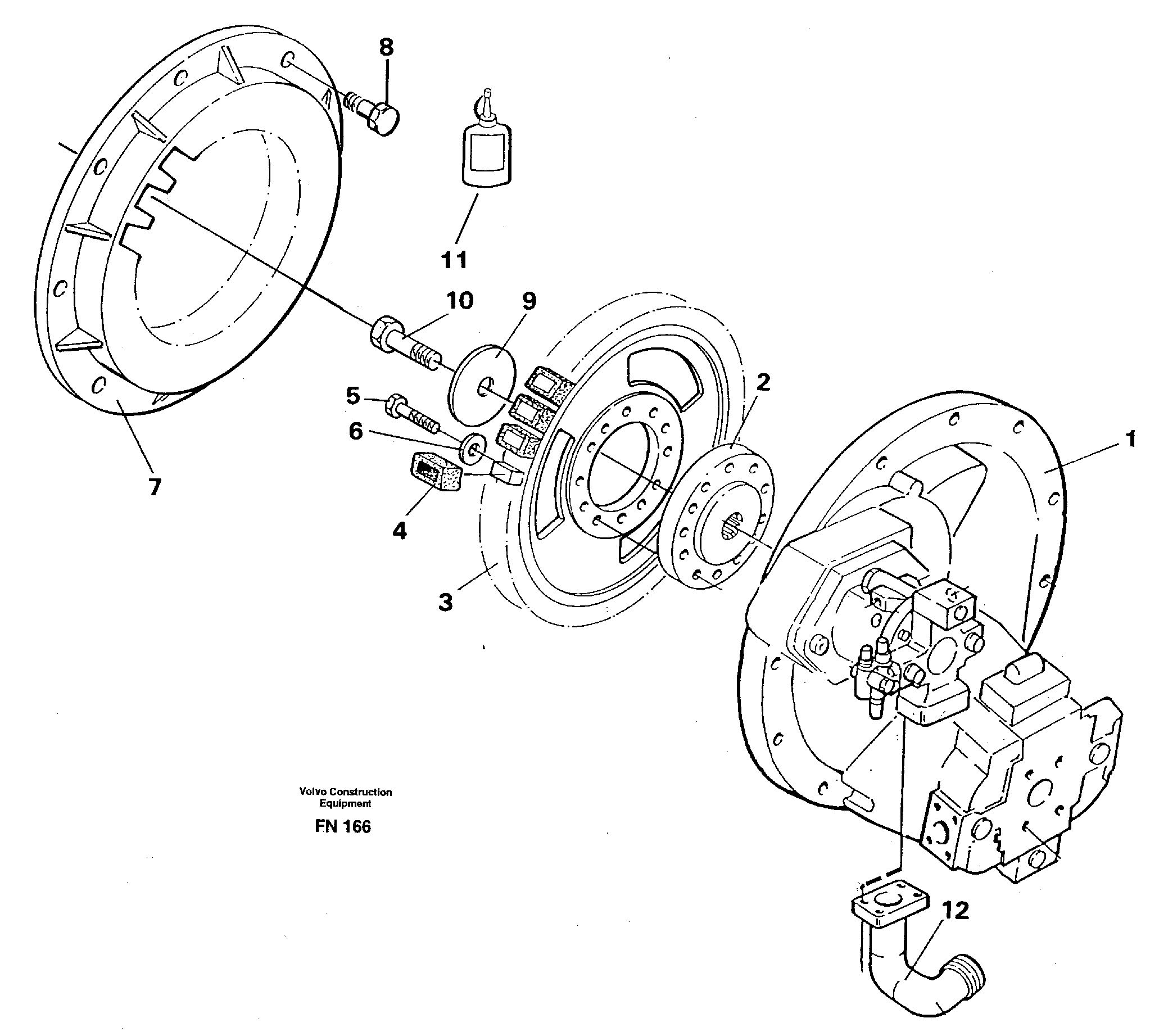 Схема запчастей Volvo EC150C - 38817 Pump gear box EC150C ?KERMAN ?KERMAN EC150C SER NO - 253