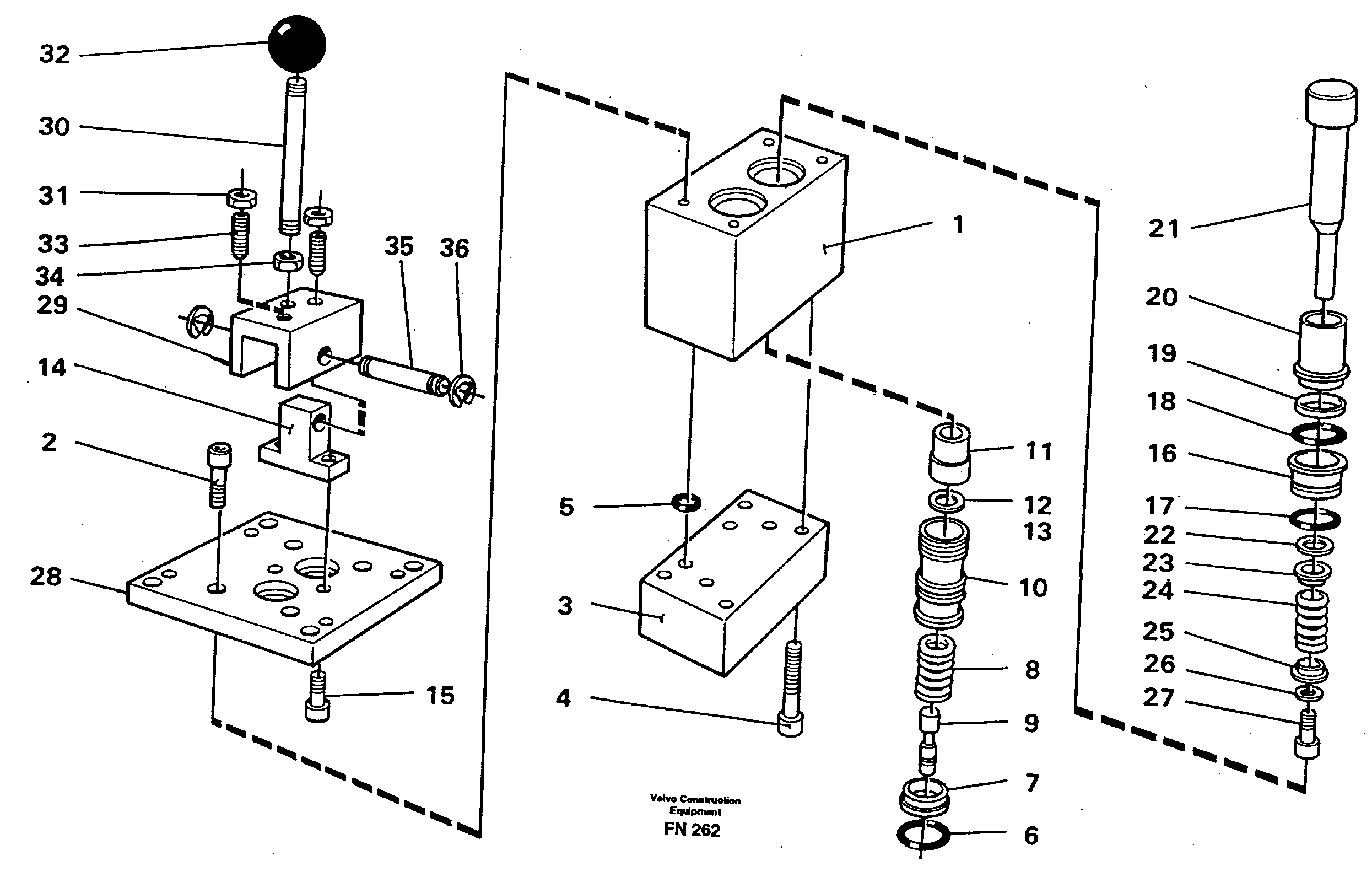 Схема запчастей Volvo EC150C - 8583 Control pressure valve EC150C ?KERMAN ?KERMAN EC150C SER NO - 253