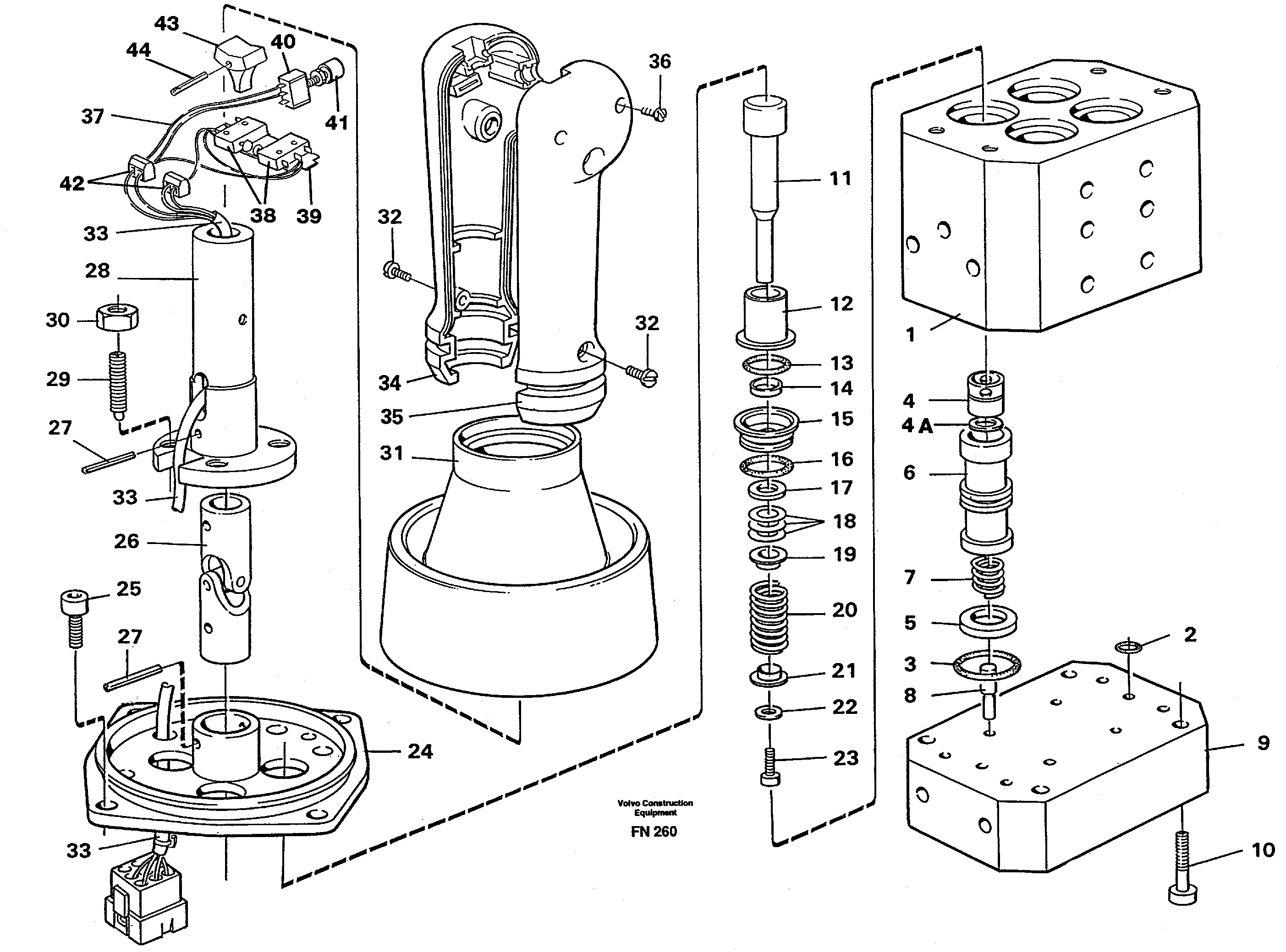 Схема запчастей Volvo EC150C - 8597 Control pressure valve EC150C ?KERMAN ?KERMAN EC150C SER NO - 253