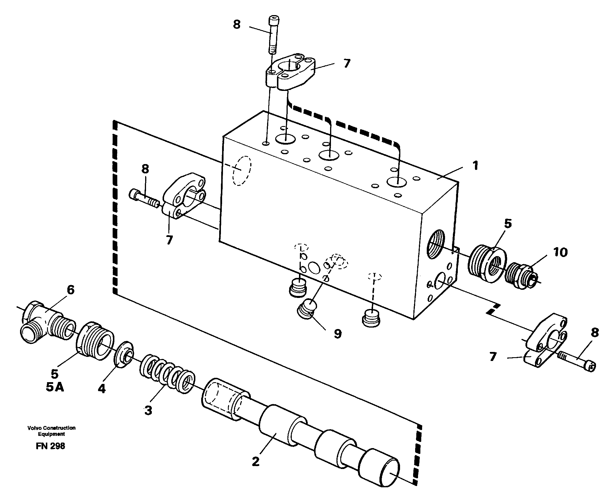 Схема запчастей Volvo EC150C - 6460 Operating valve EC150C ?KERMAN ?KERMAN EC150C SER NO - 253