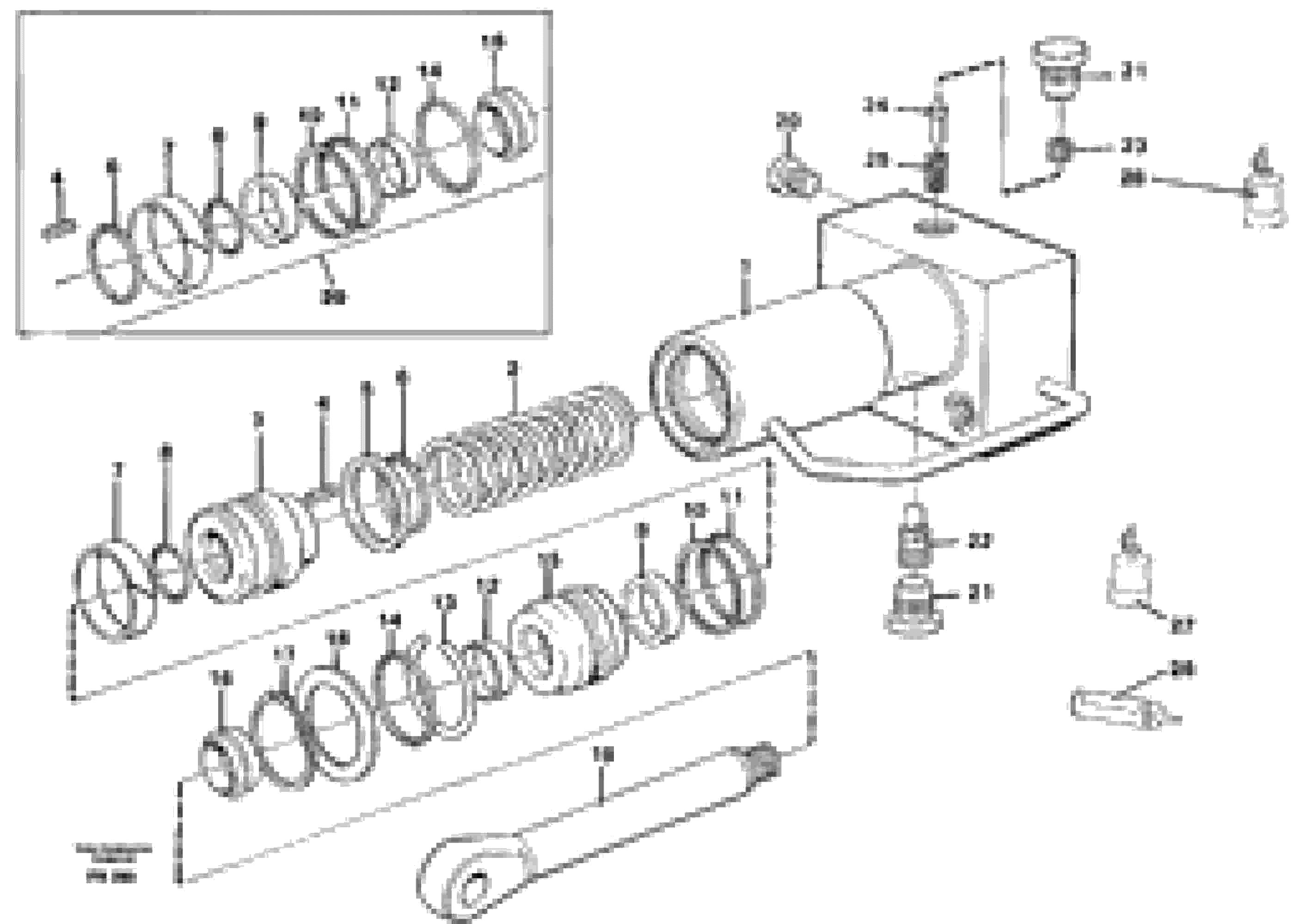 Схема запчастей Volvo EC150C - 10460 Hydraulic cylinder, quick attachment EC150C ?KERMAN ?KERMAN EC150C SER NO - 253