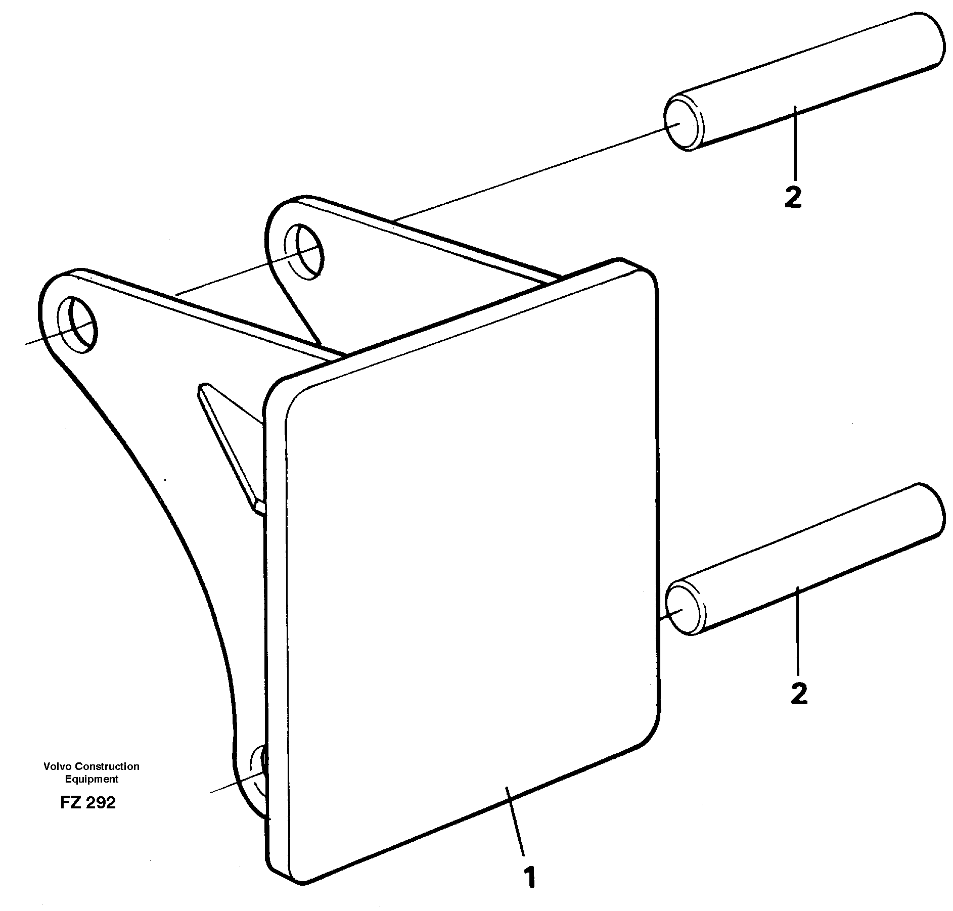 Схема запчастей Volvo EC150C - 15507 Hammer plate EC150C SER NO 254-