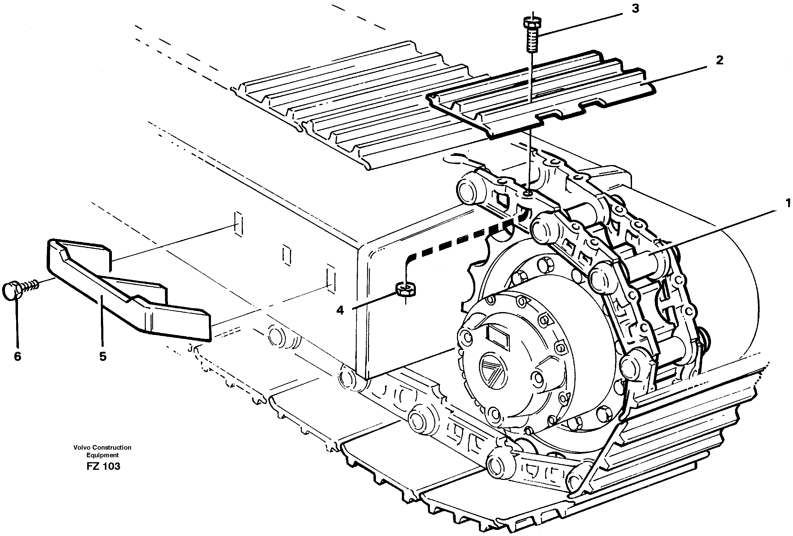 Схема запчастей Volvo EC150C - 34041 Crawlers EC150C SER NO 254-