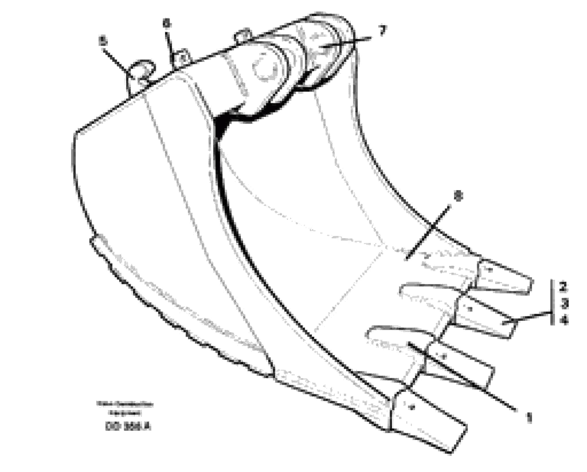 Схема запчастей Volvo EC150C - 102605 Buckets for quickfit, S3 ATTACHMENTS ATTACHMENTS BUCKETS