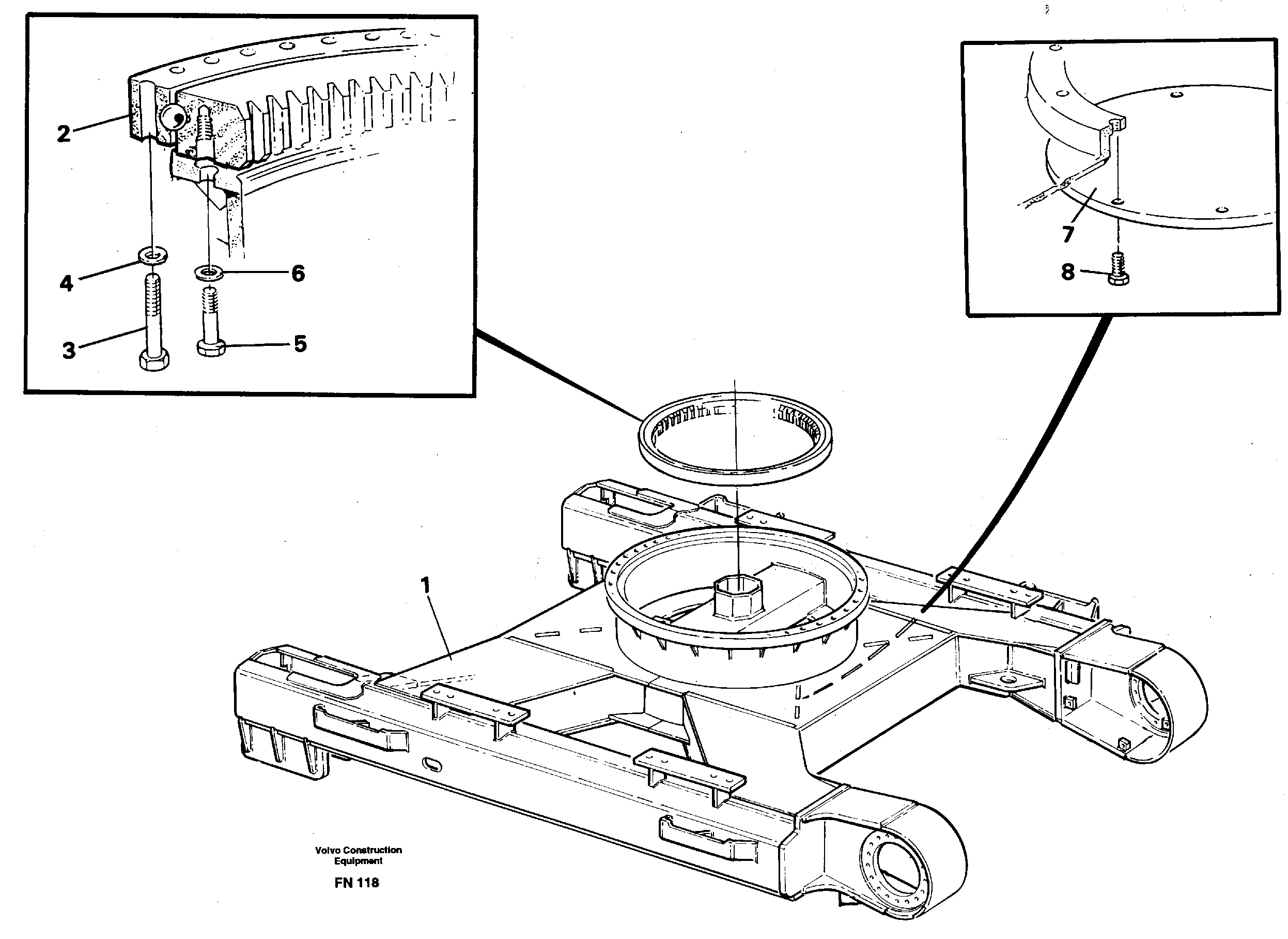 Схема запчастей Volvo EC150C - 32965 Slewing ring attachment EC150C ?KERMAN ?KERMAN EC150C SER NO - 253