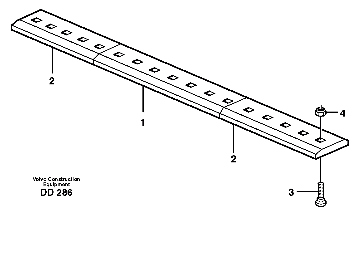 Схема запчастей Volvo EC200 - 80503 Bolt on edge ATTACHMENTS ATTACHMENTS BUCKETS