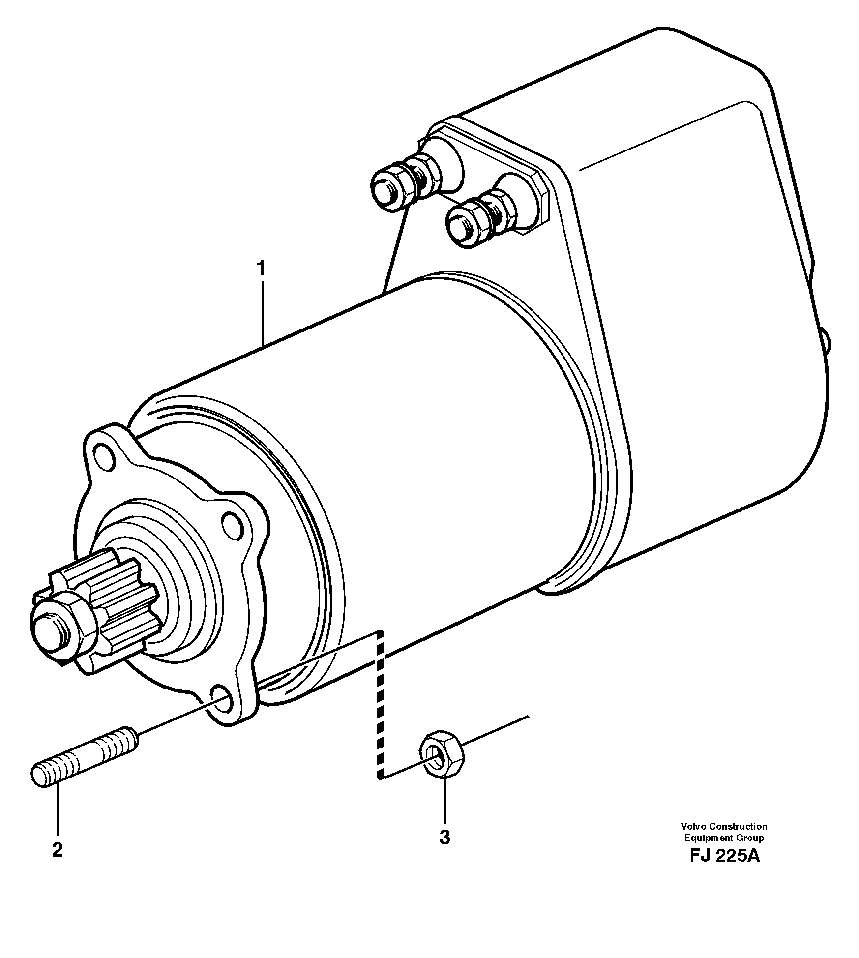 Схема запчастей Volvo EC200 - 17740 Starter motor, mounting EC200 ?KERMAN ?KERMAN EC200