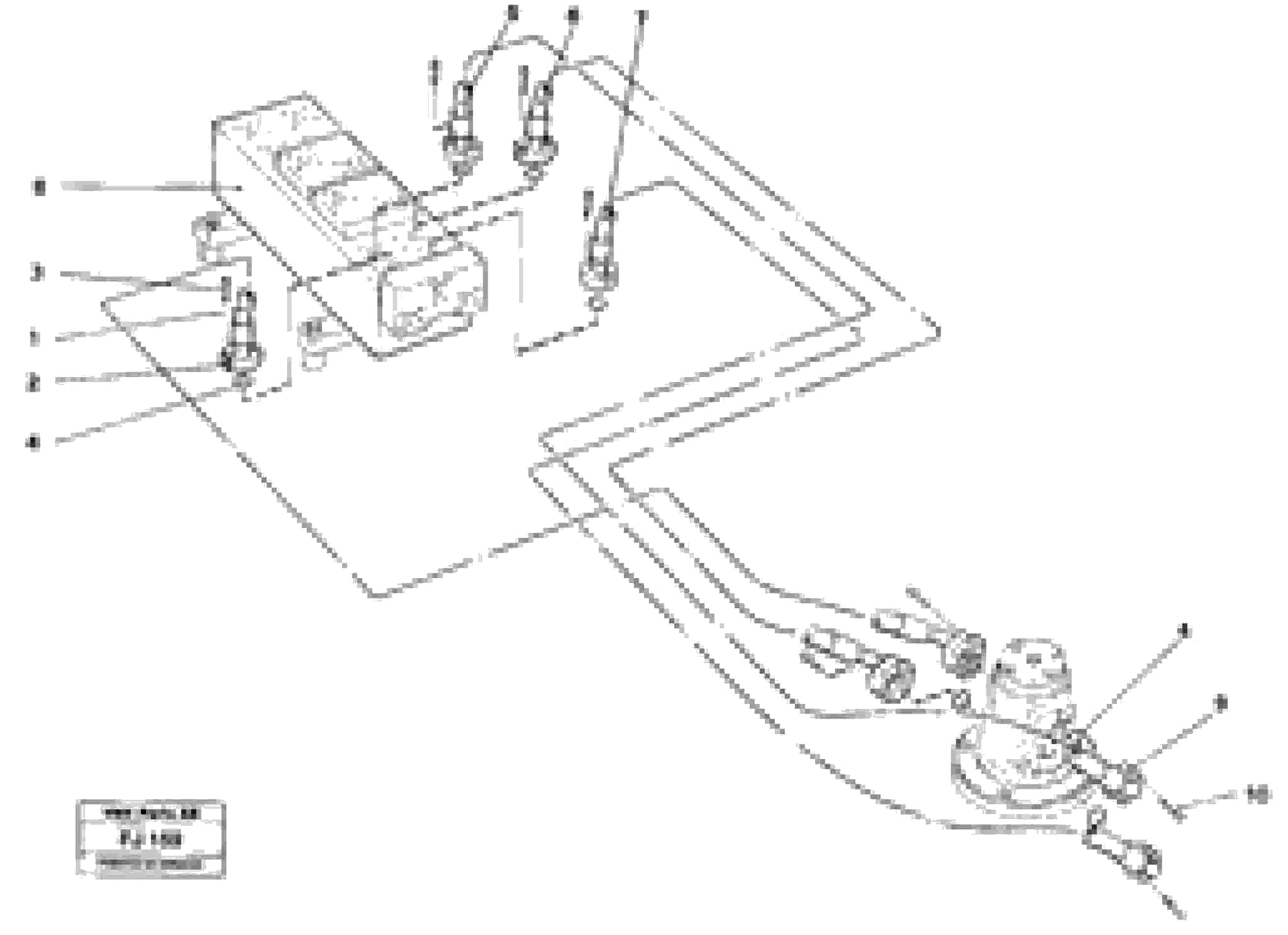 Схема запчастей Volvo EC200 - 85654 Hydraulic system, transport in uppercarrige EC200 ?KERMAN ?KERMAN EC200