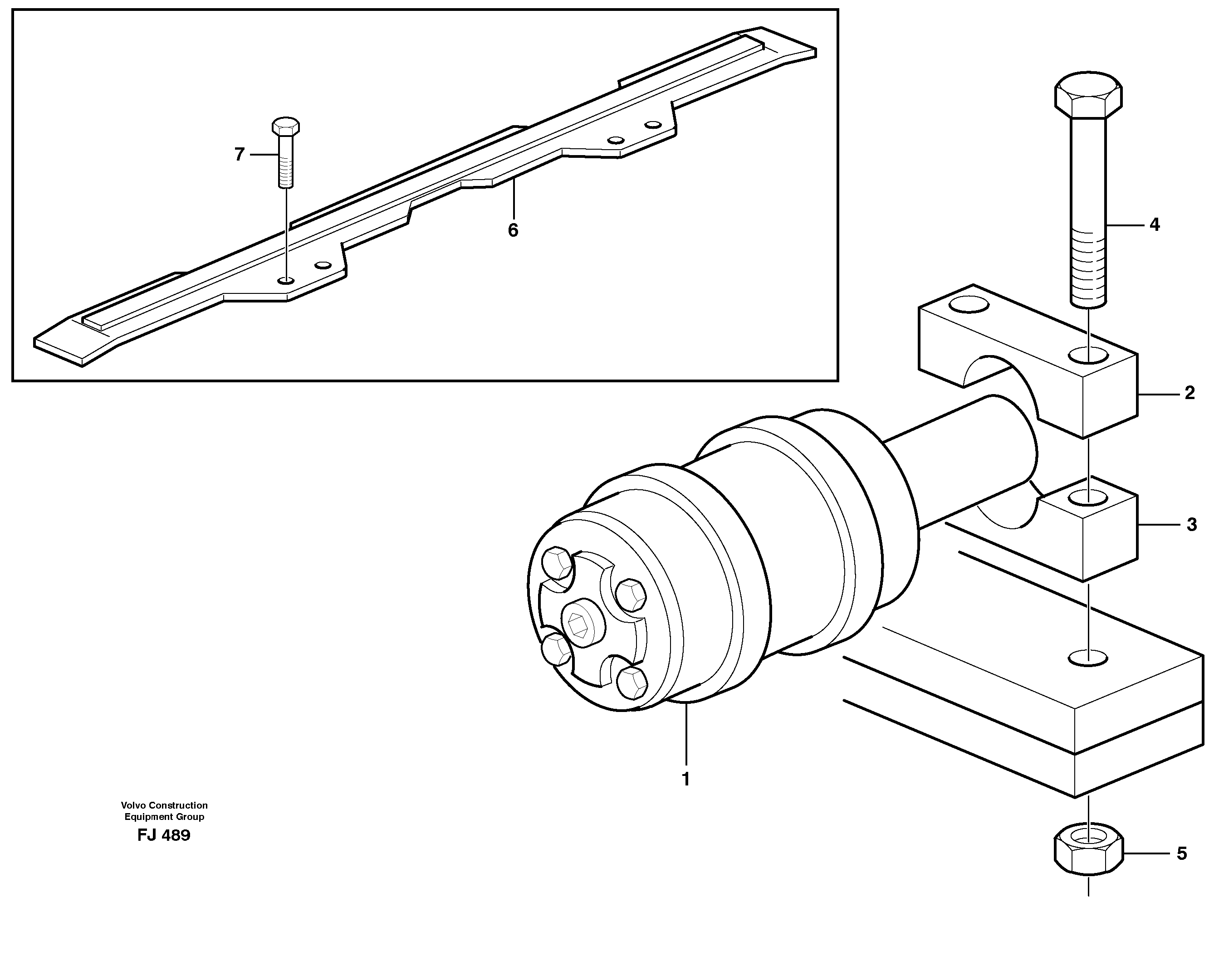 Схема запчастей Volvo EC200 - 18018 Top rollers,skid rails EC200 ?KERMAN ?KERMAN EC200