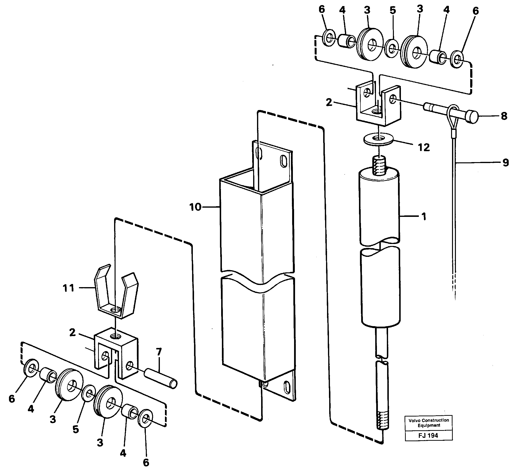 Схема запчастей Volvo EC200 - 13852 Window lifts EC200 ?KERMAN ?KERMAN EC200