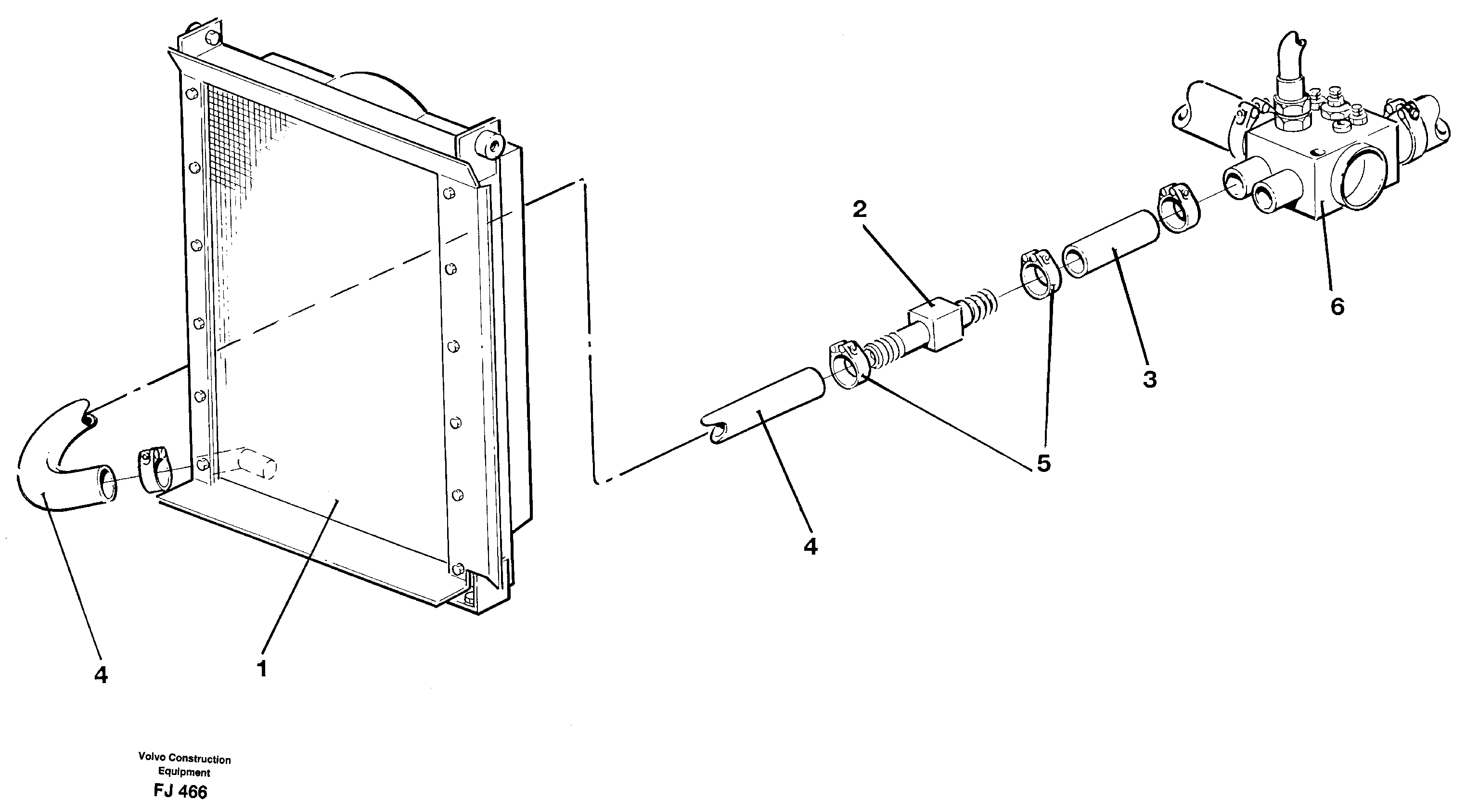 Схема запчастей Volvo EC200 - 23734 Thermostat kit EC200 ?KERMAN ?KERMAN EC200